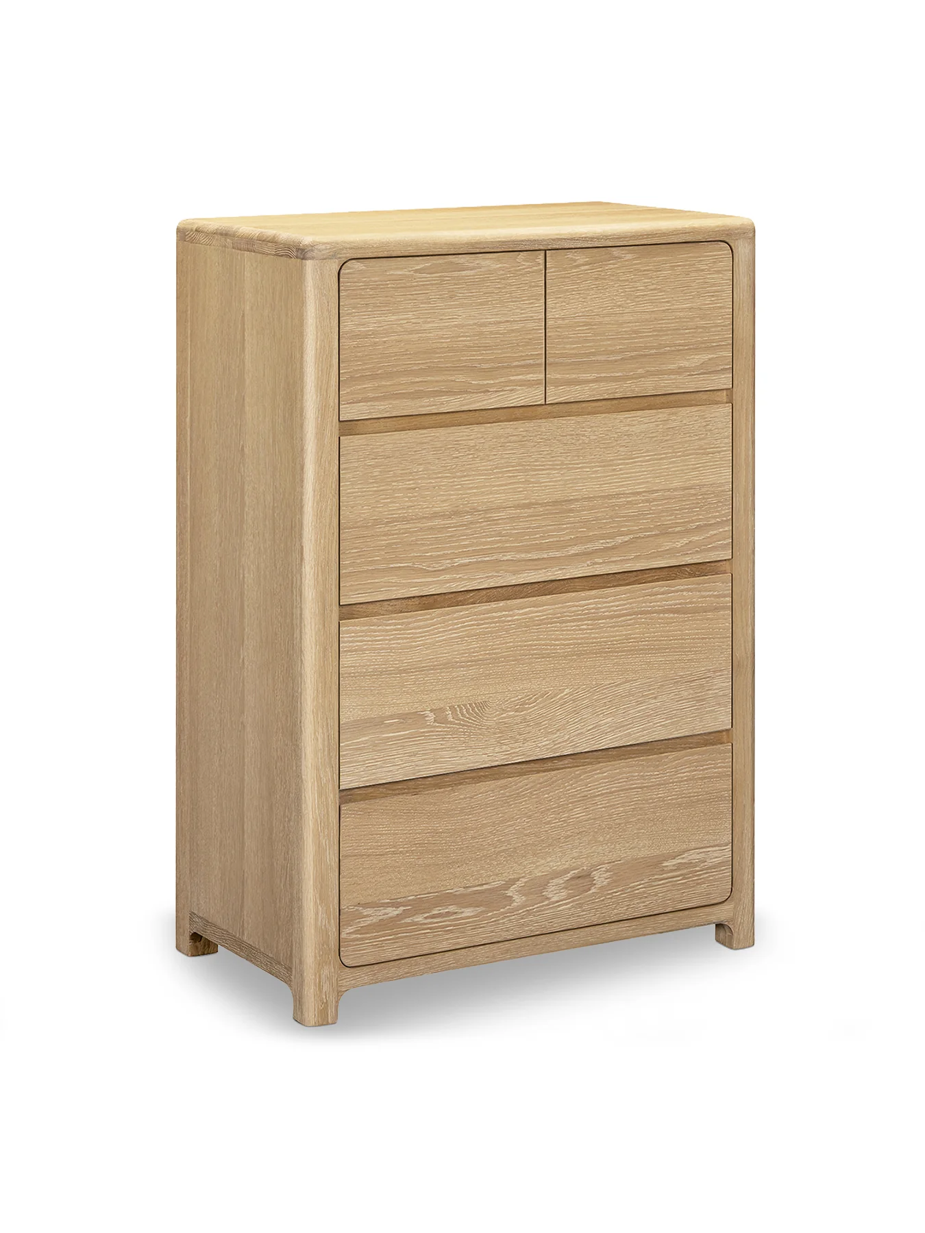 Hadrian Oak 2 Over 3 Drawer Chest