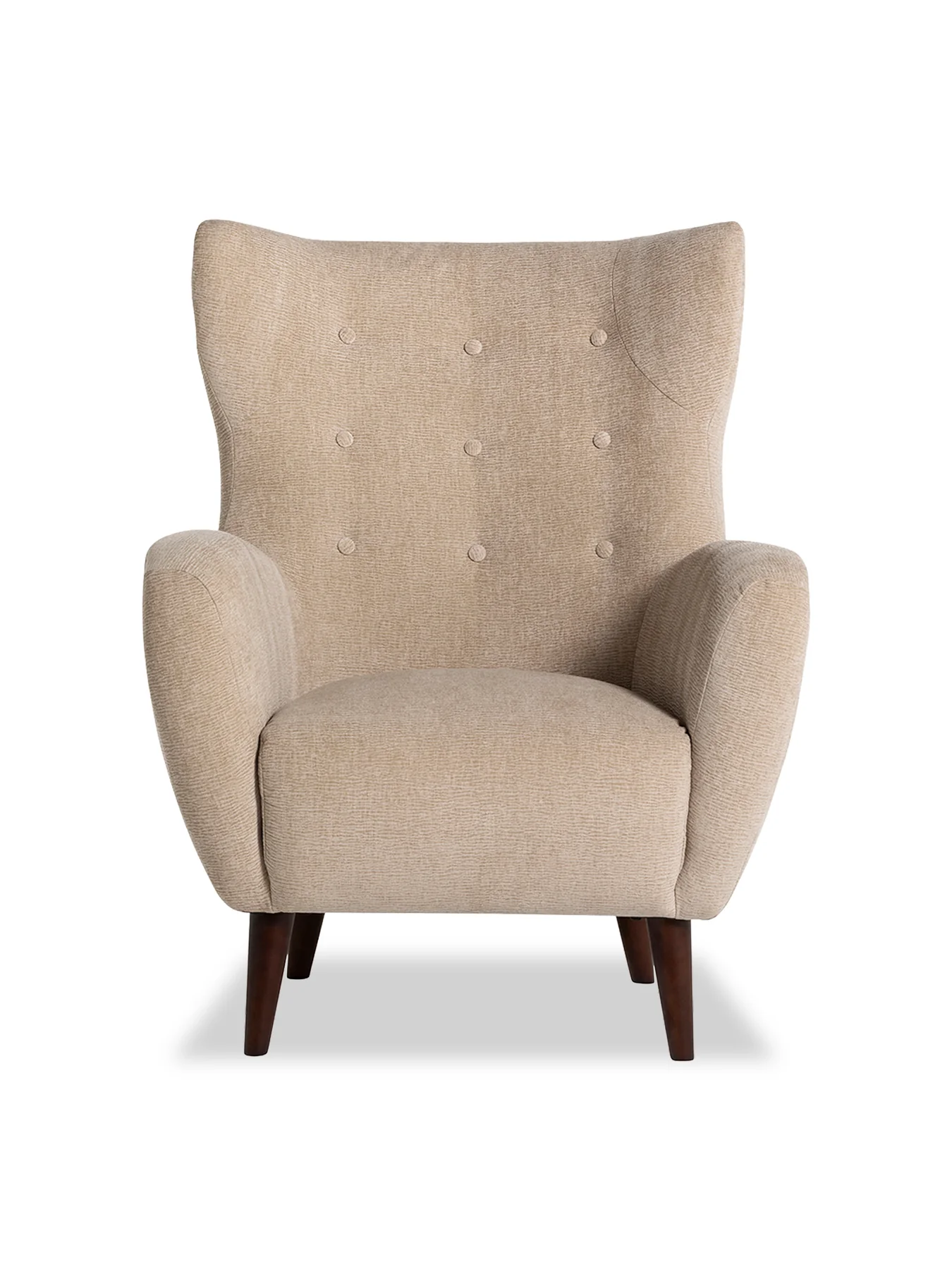 Lucian Neutral Fabric Accent Chair