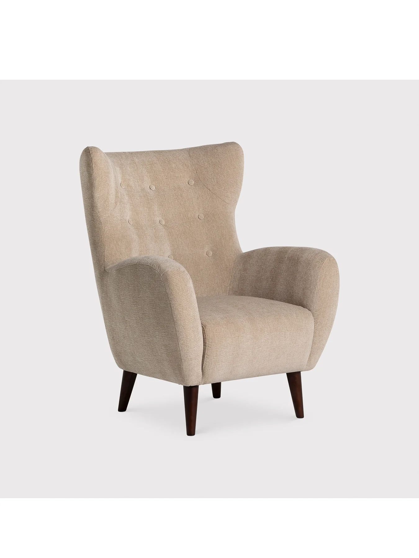 Lucian Neutral Fabric Accent Chair - Image 2