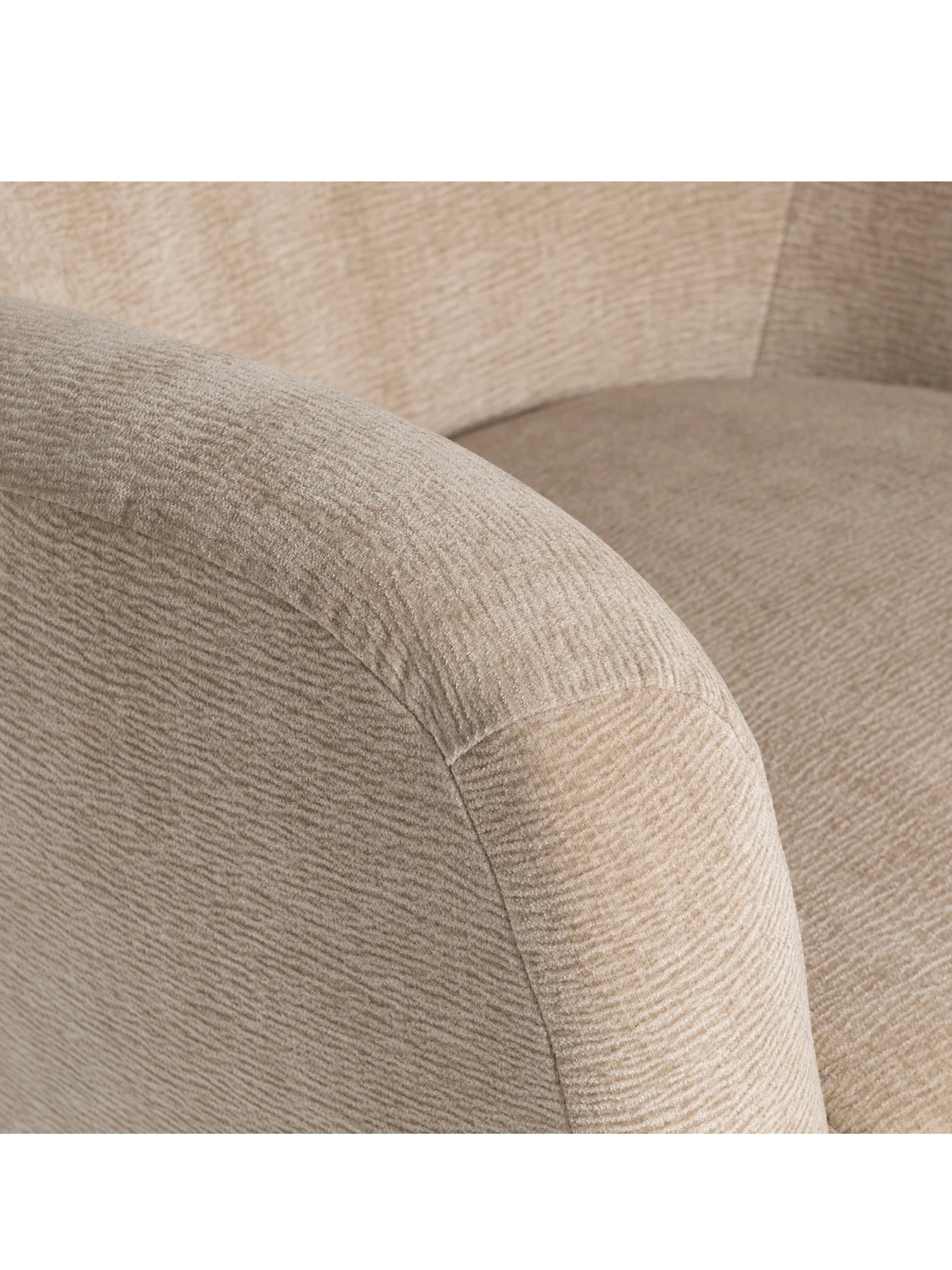 Lucian Neutral Fabric Accent Chair - Image 4