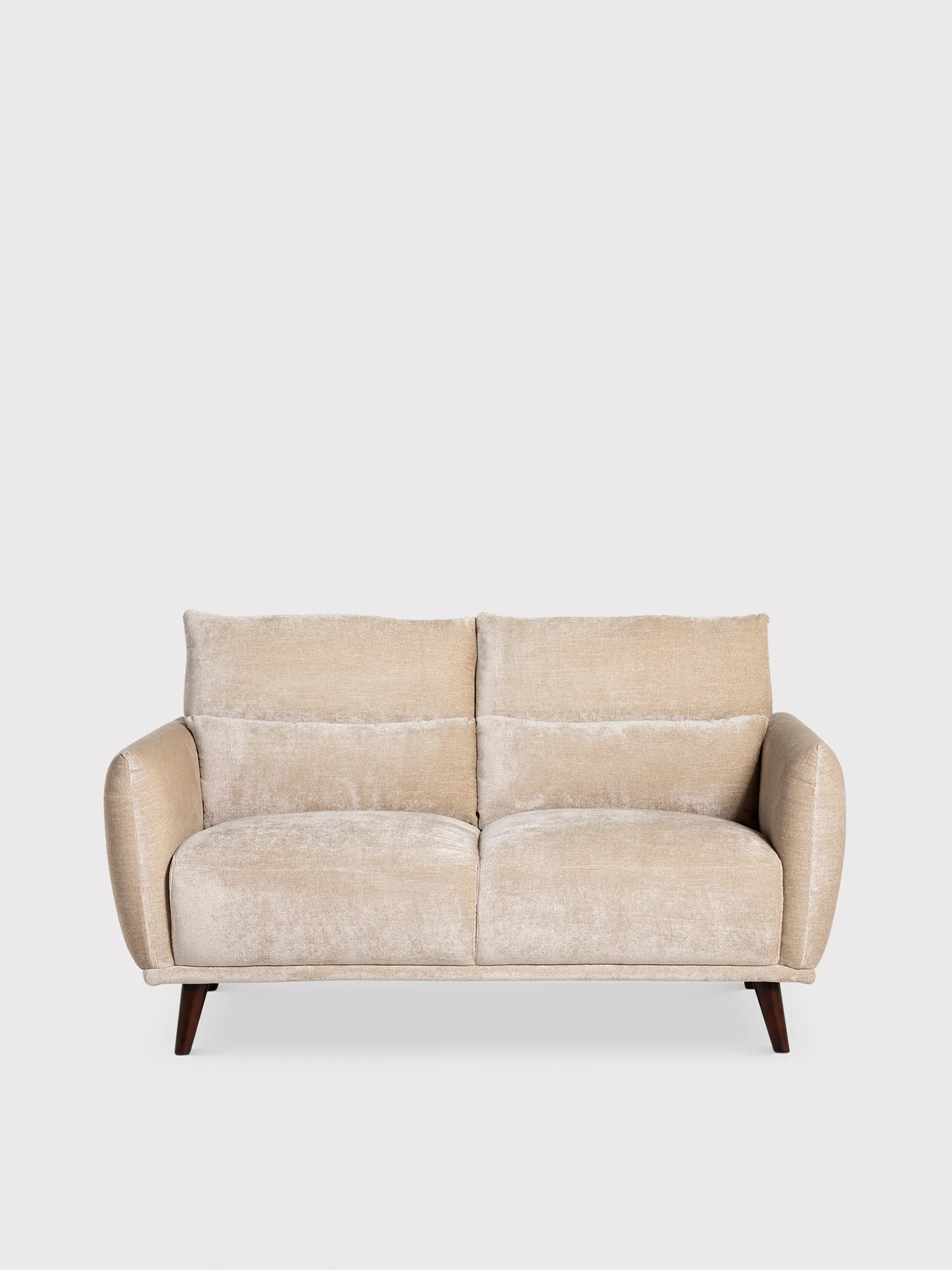 Mallory Neutral Fabric 2 Seater Sofa - Image 2