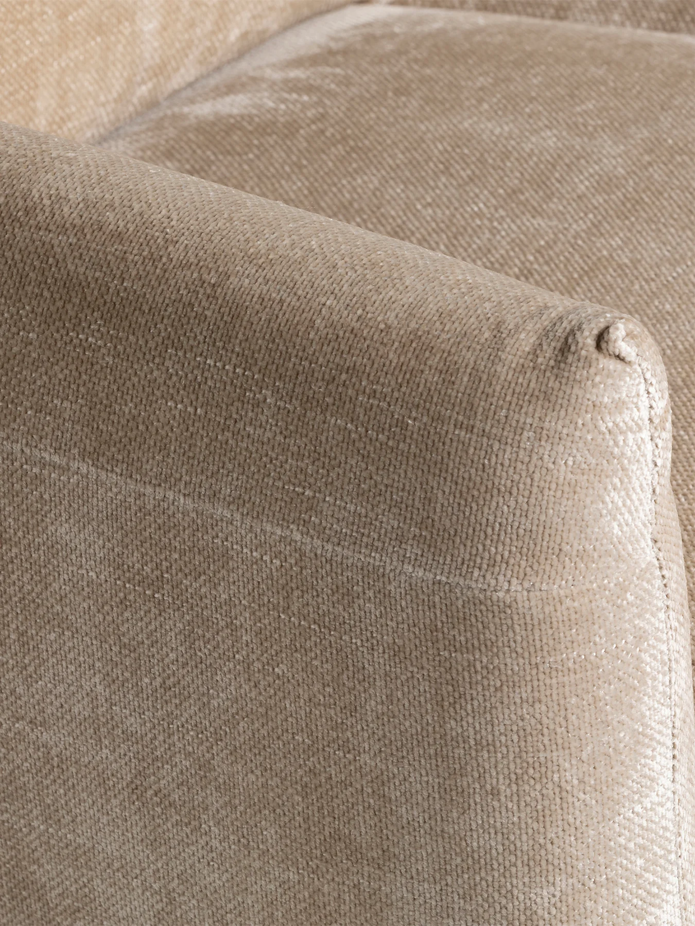Mallory Neutral Fabric 2 Seater Sofa - Image 4