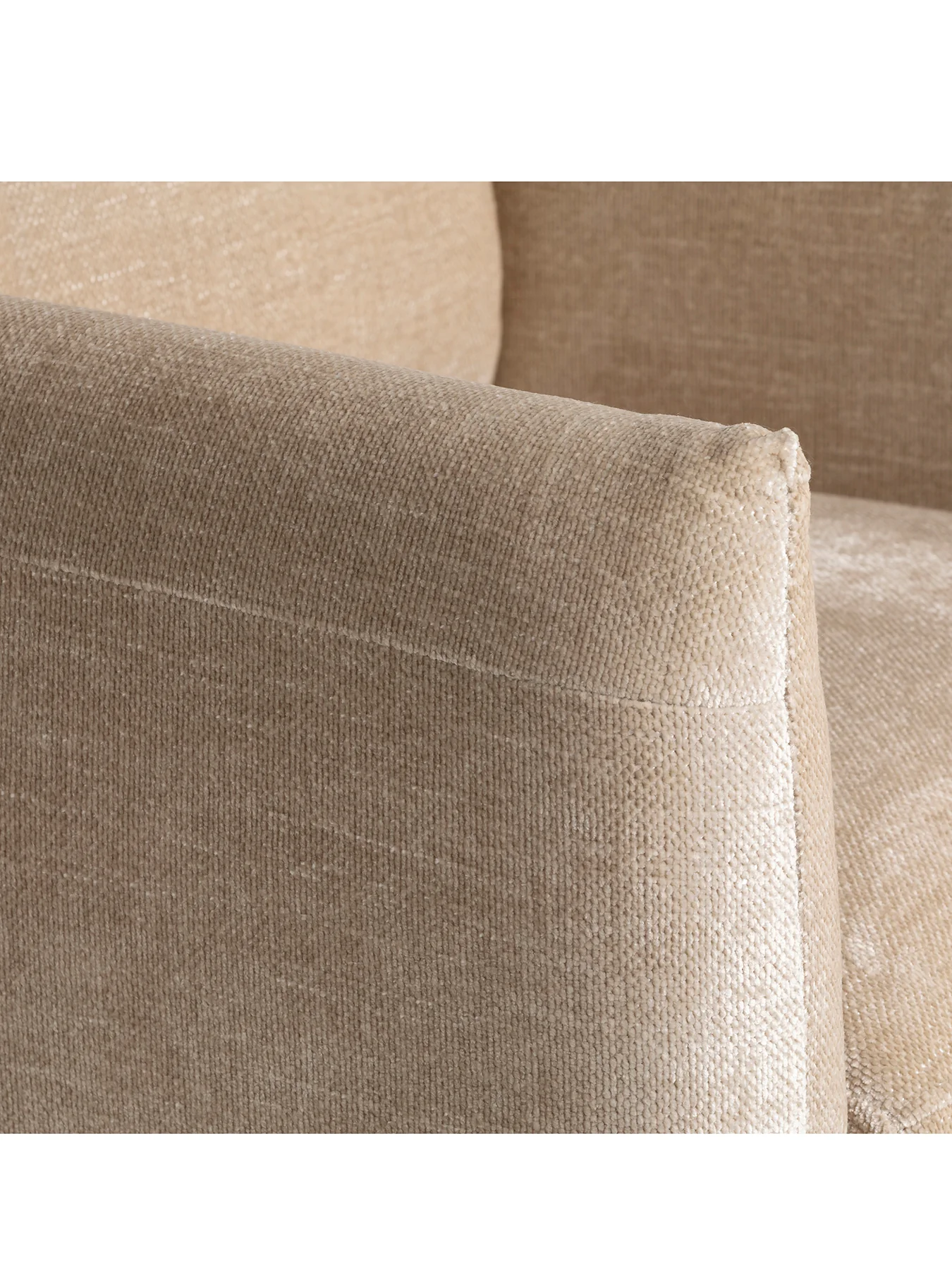 Mallory Neutral Fabric Armchair - Image 2