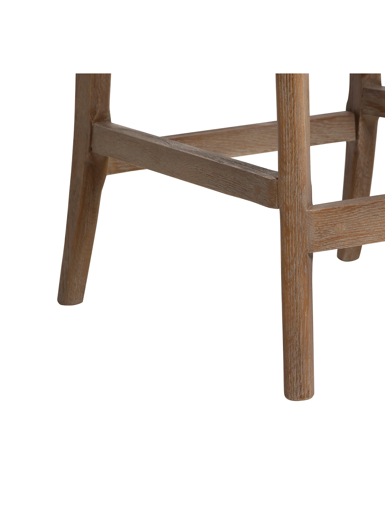Maurice Fabric Bar Stool with Brass Studs - Image 4
