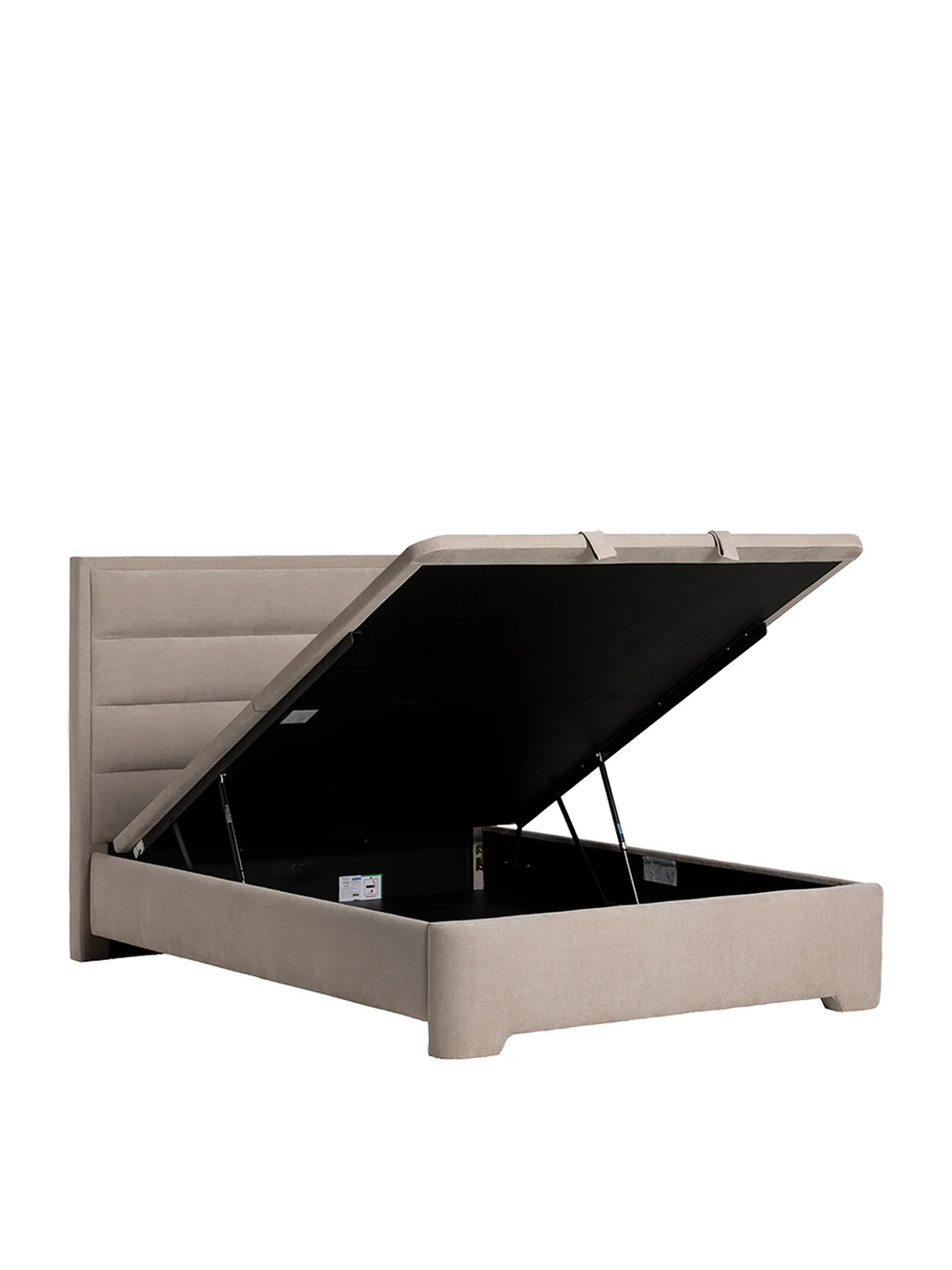 Rothbury Neutral Fabric Super King Ottoman Bed Frame - Image 3
