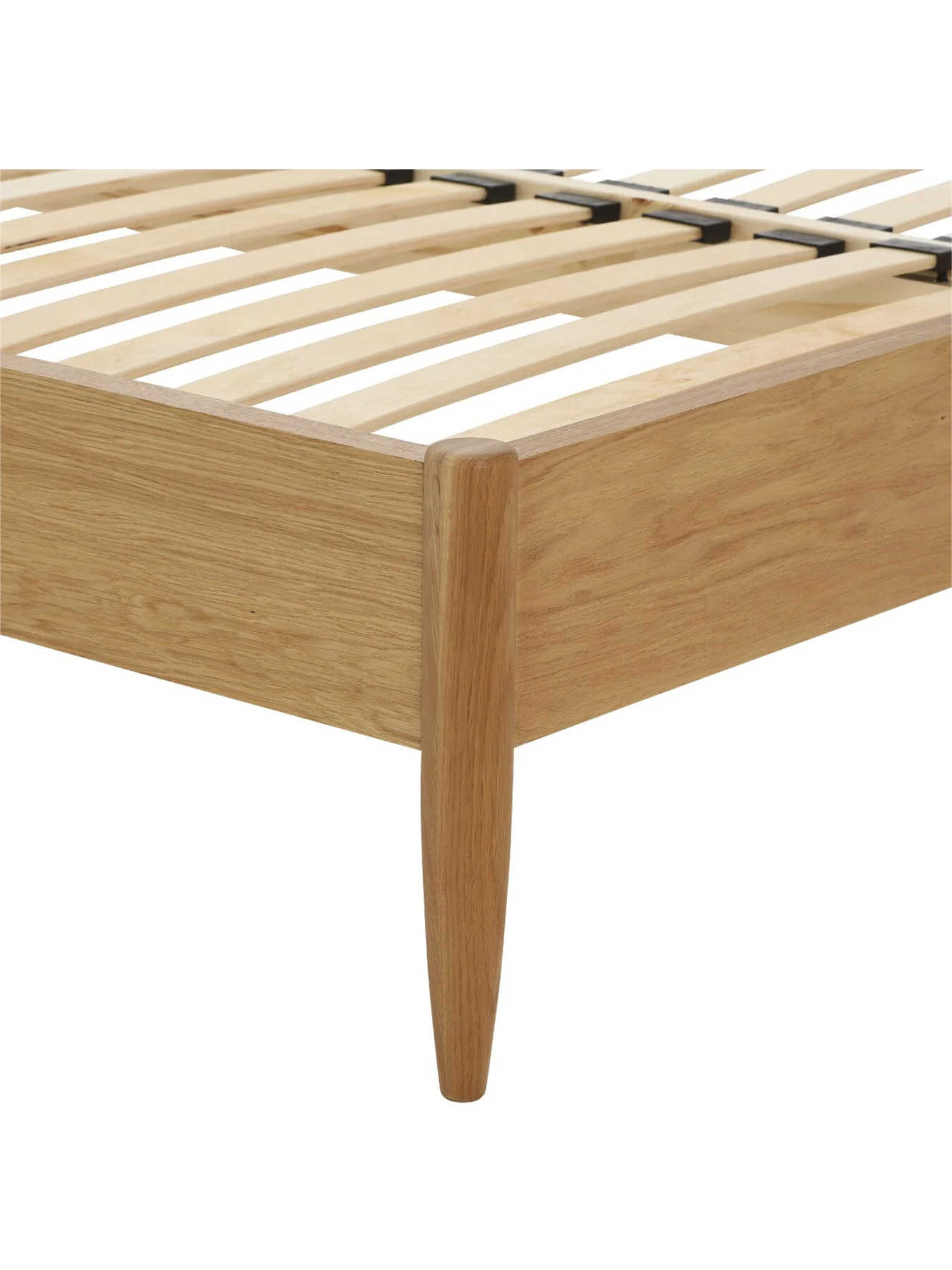 Neutral Teramo Light Brown Wood Spindle King Bed Frame - Image 6