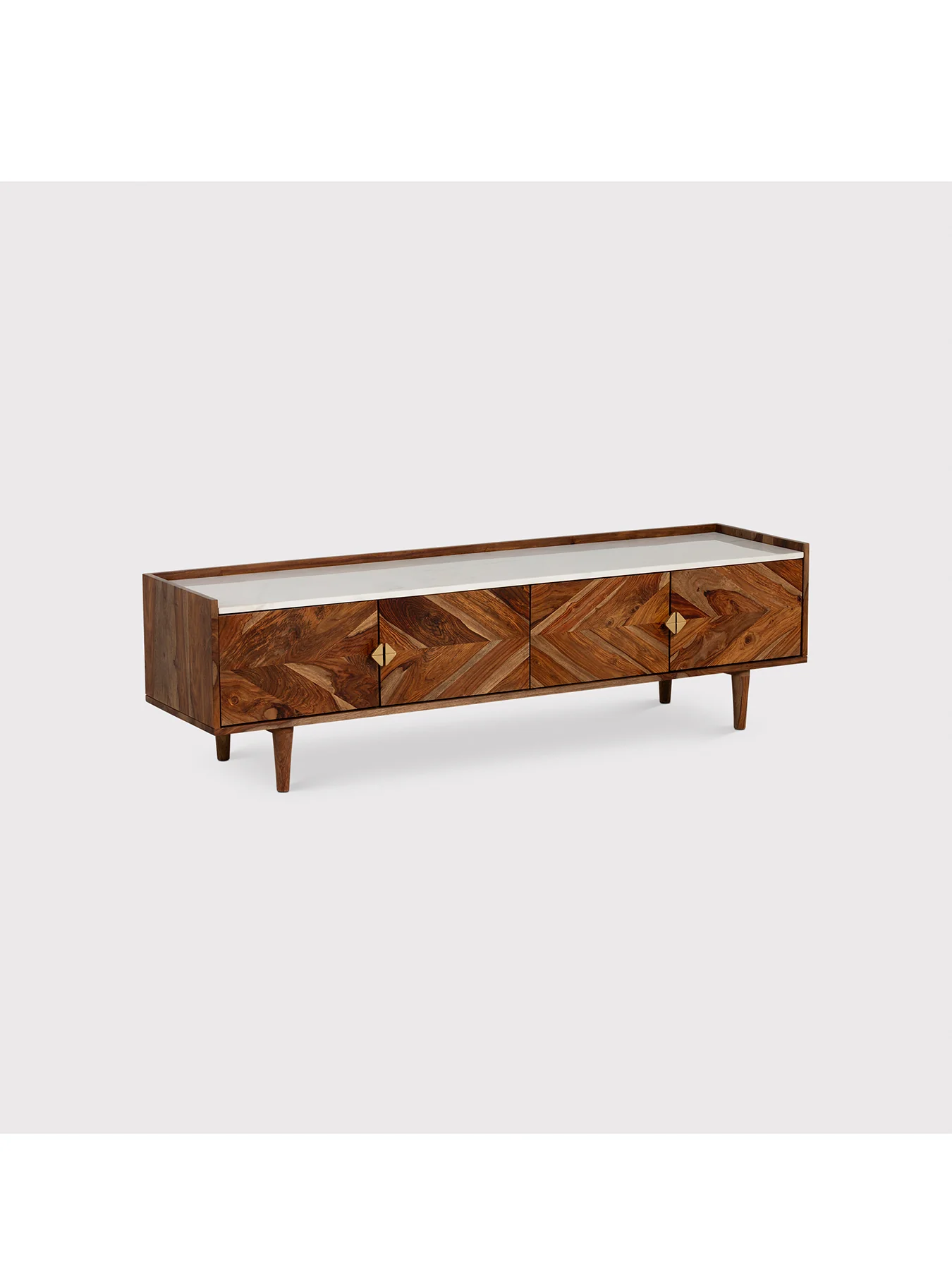 Vida Marble and Wood TV Unit - Image 2