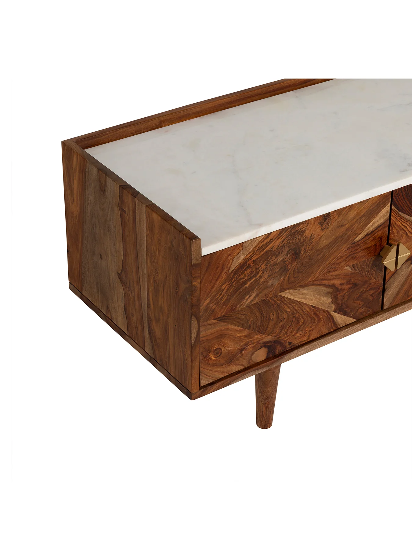 Vida Marble and Wood TV Unit - Image 3