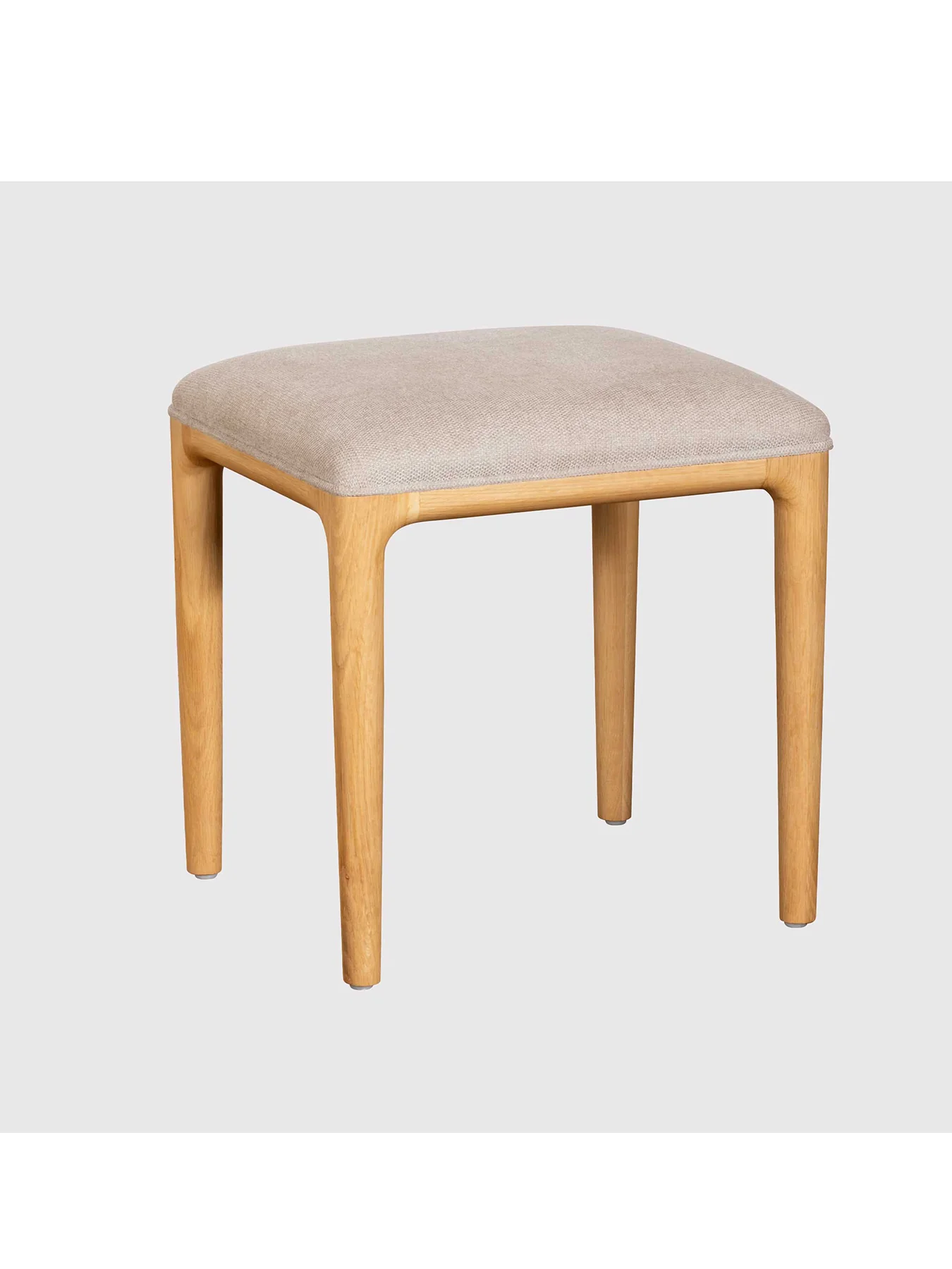 Winchester Oak Upholstered Stool - Image 3