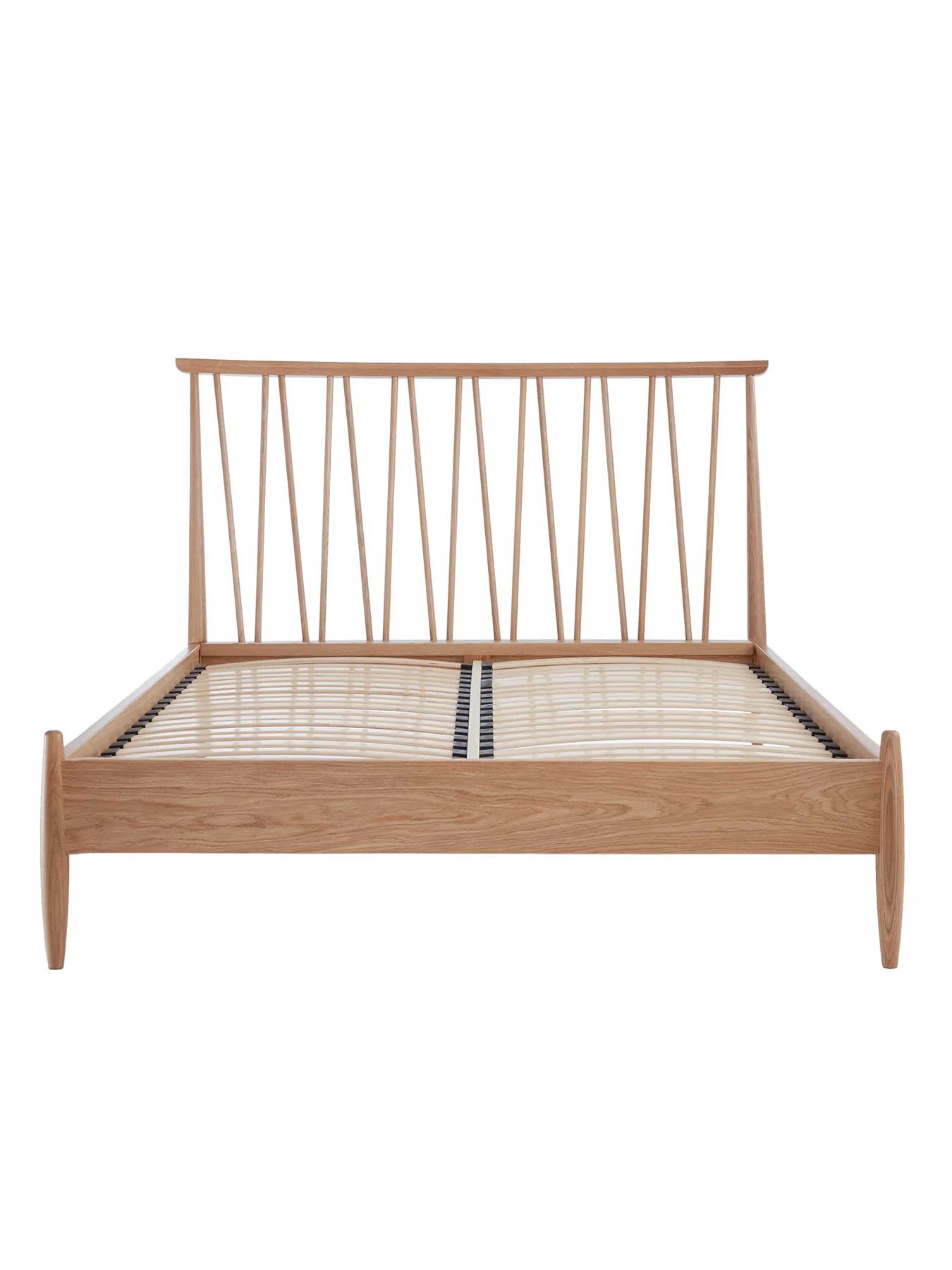 Winslow Light Wood Double Bed Frame With Spindle Headboard - Image 4