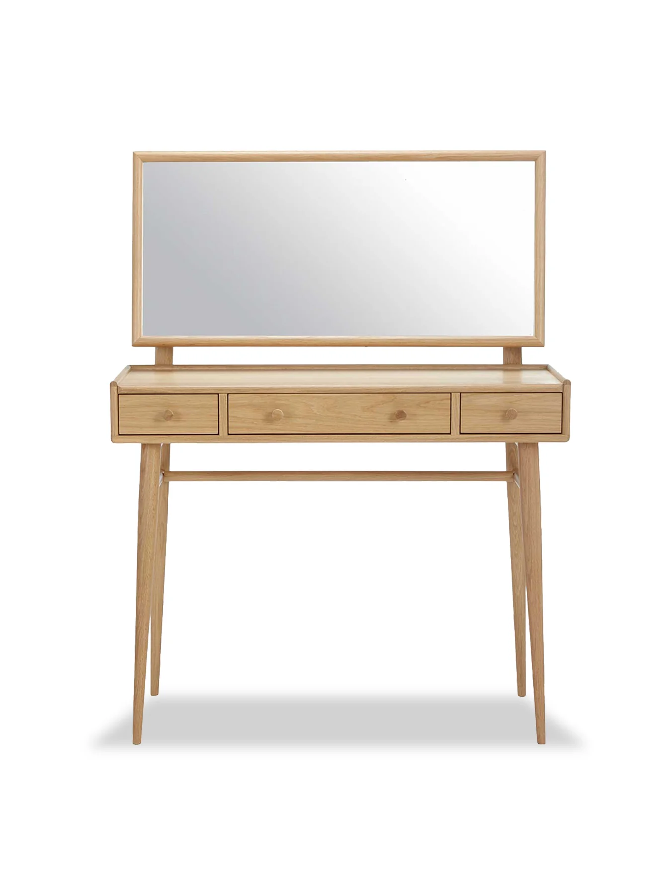 Winslow Oak Dressing Table with Mirror
