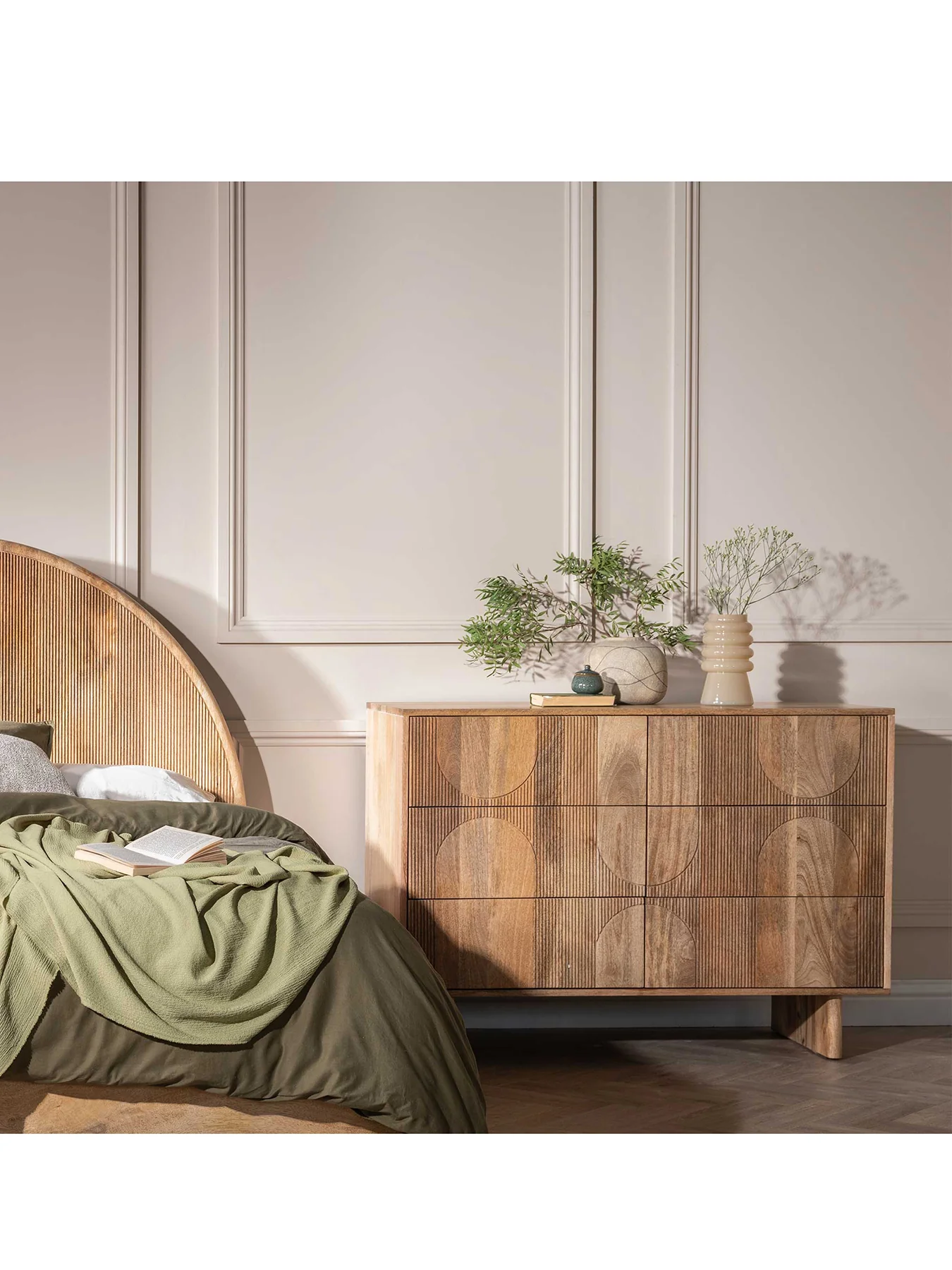 Zuberi Mango Wood 6 Drawer Chest of Drawers - Image 2