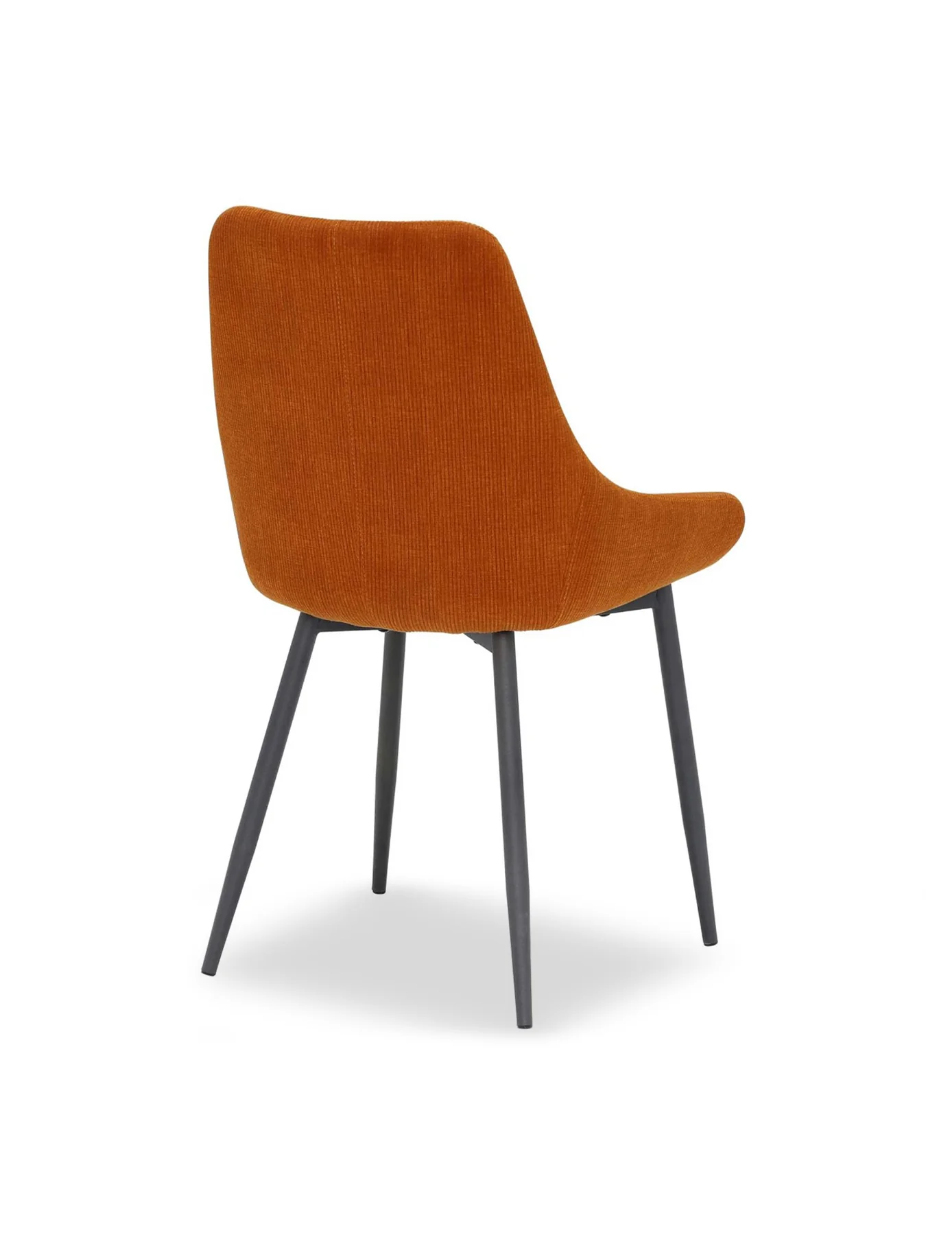 Emmett Cord Fabric Dining Chair Orange - Image 3