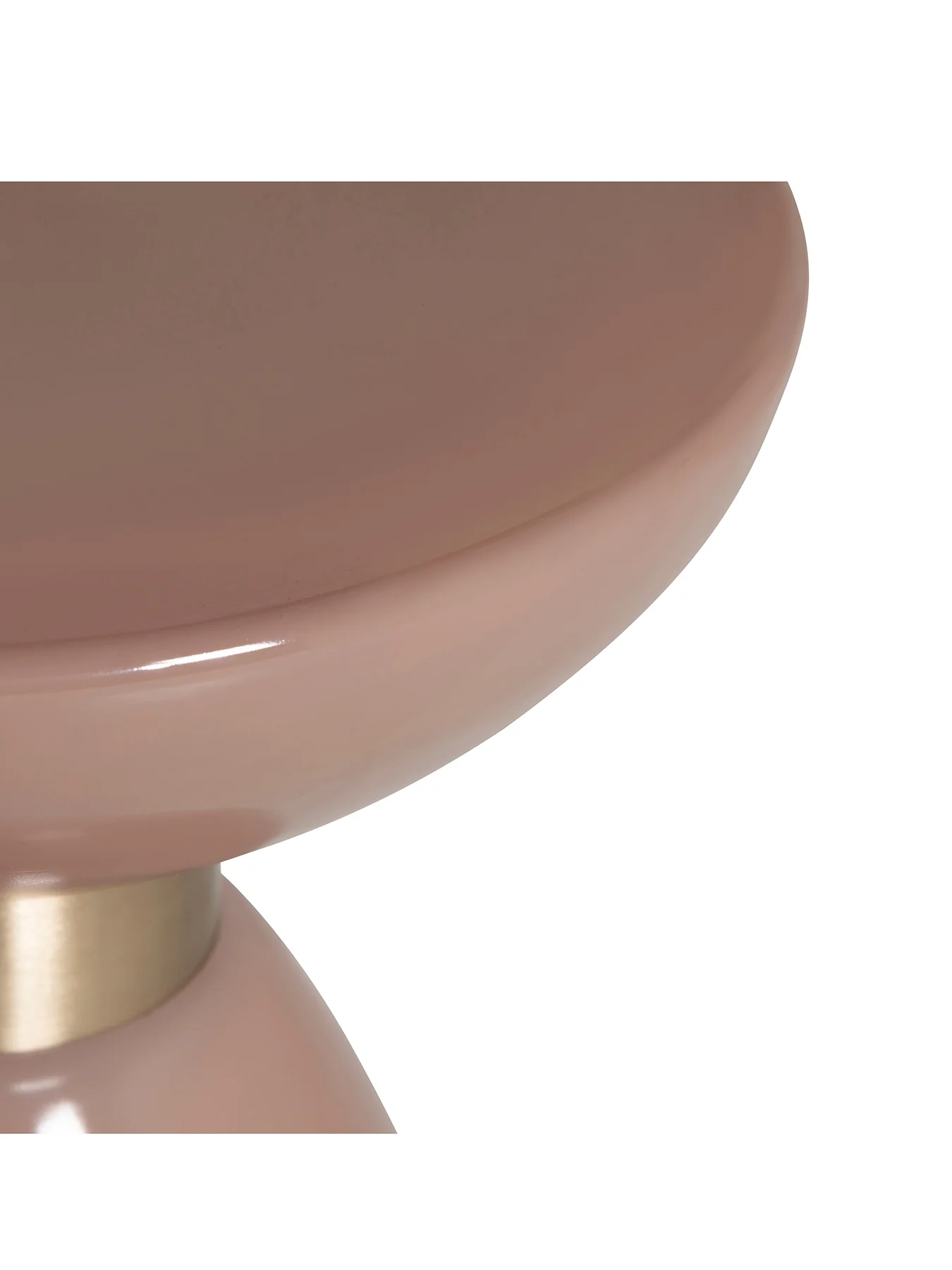 Visconti Pink Glass Side Table - Image 3