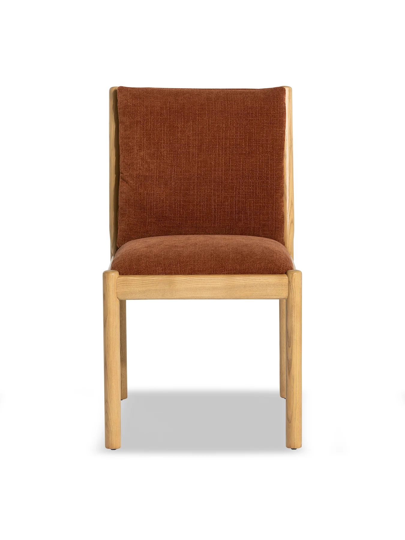 Mirna Rust Fabric Dining Chair
