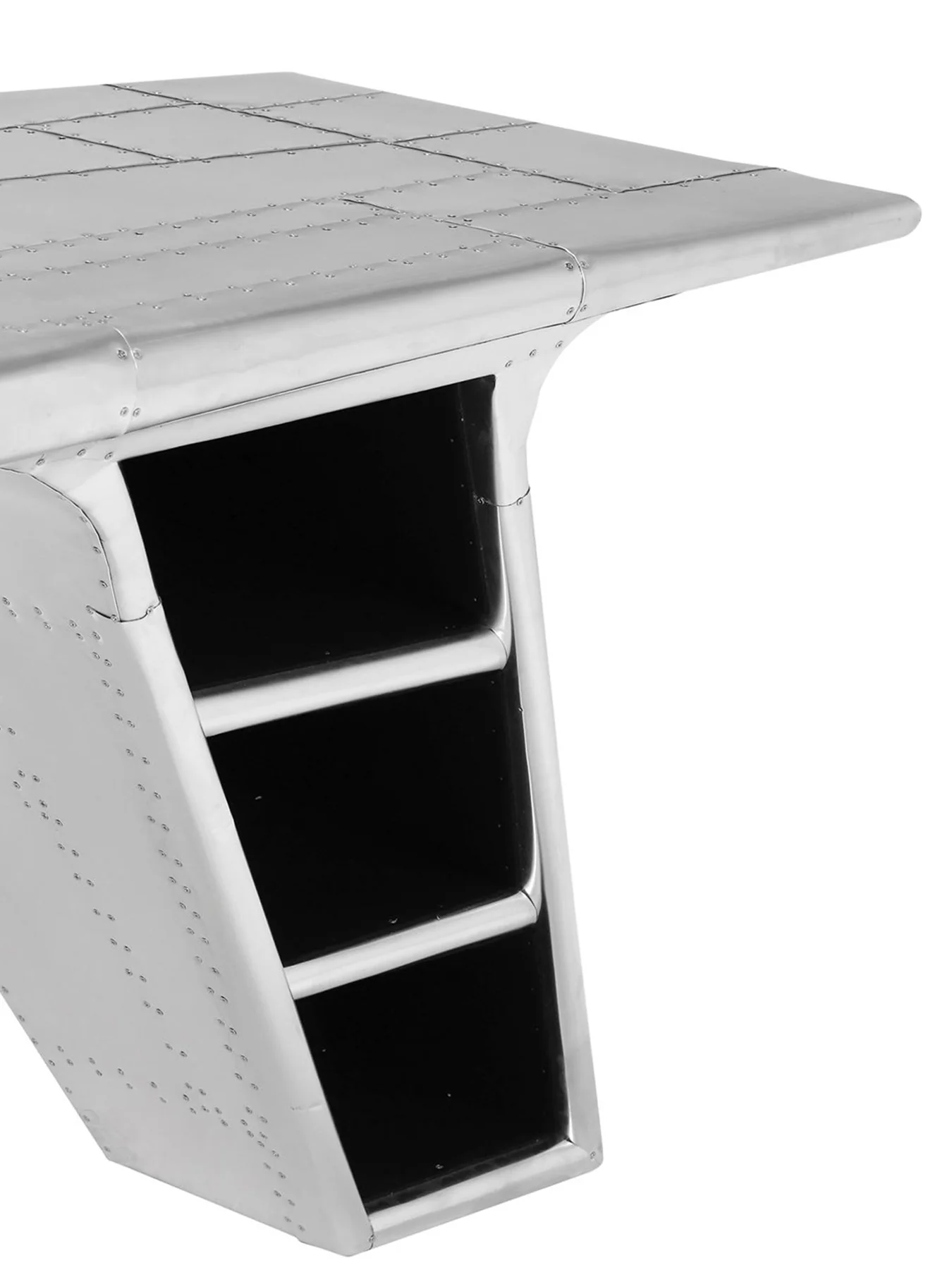 Aviator Blackhawk Valkyrie Metal Desk Silver - Image 4