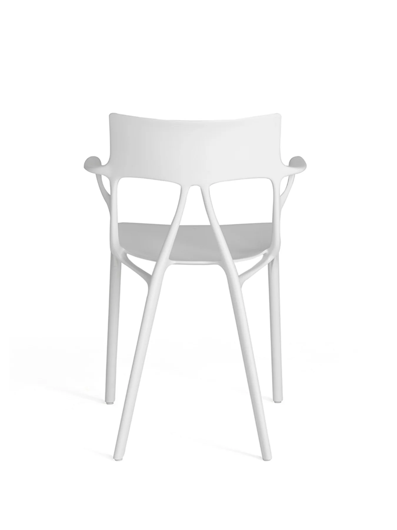 Ai Recycled Open Back Dining Chair White - Image 3
