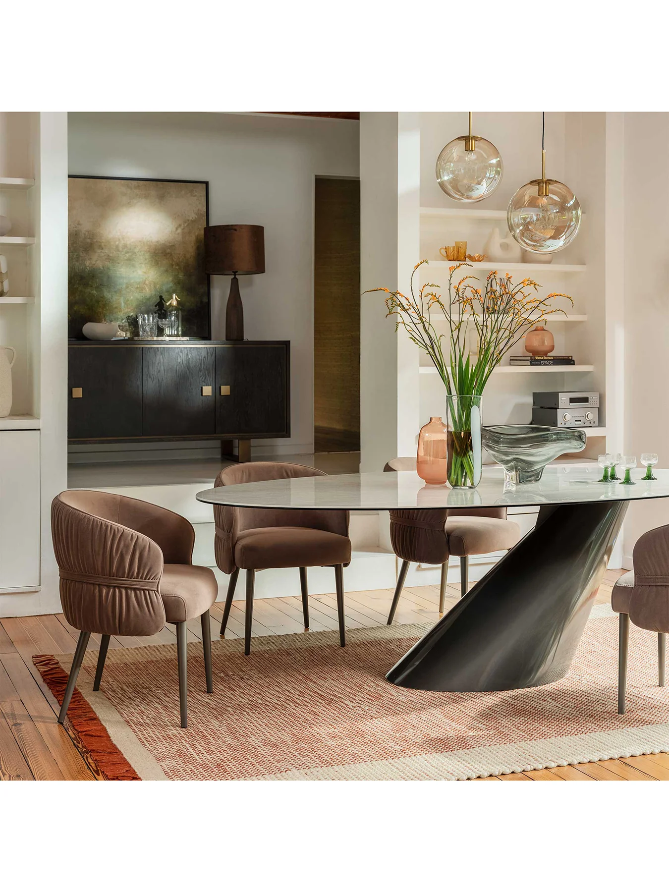 Halcyon Dining Table with Four Ziggy Chairs - Image 2