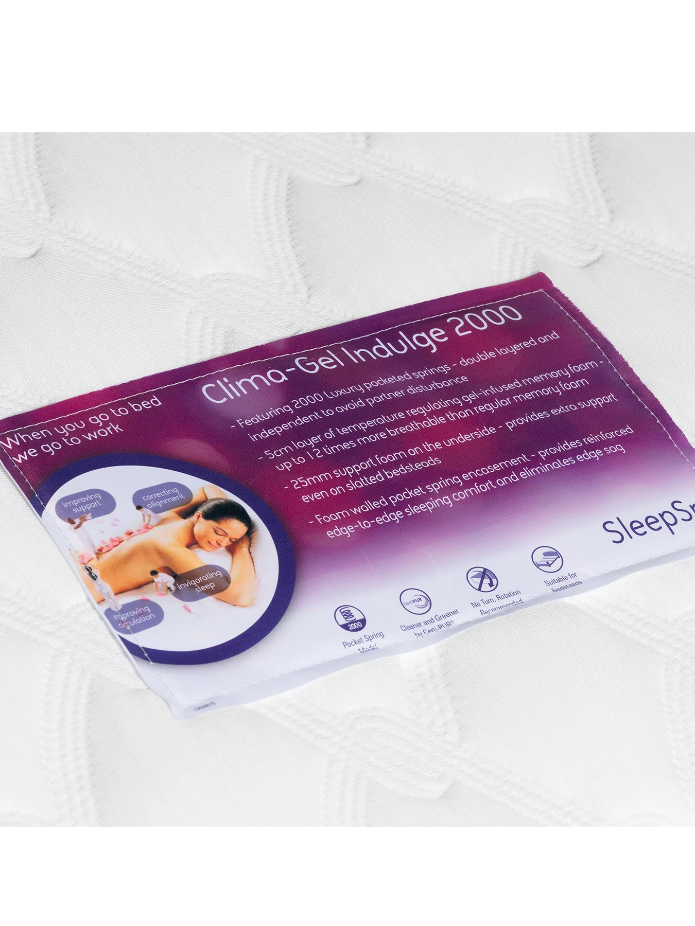 Indulge King Pocket Sprung Memory Foam Mattress Medium - Image 3