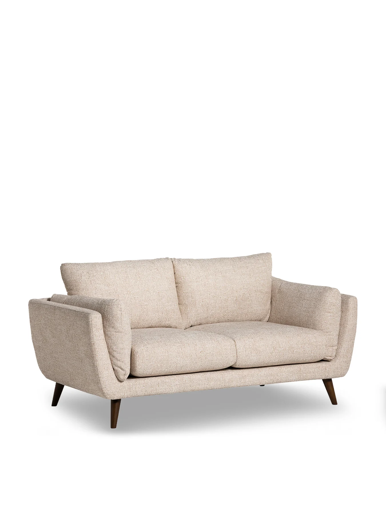 Malmo Neutral Fabric 2 Seater Sofa