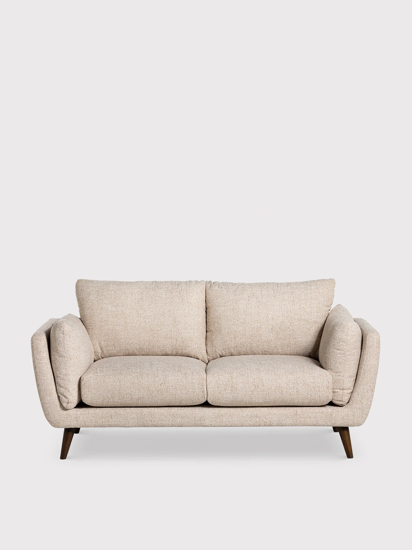Malmo Neutral Fabric 2 Seater Sofa - Image 2