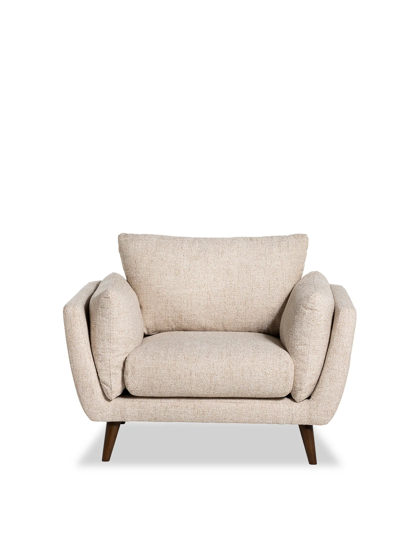 Malmo Neutral Fabric Armchair