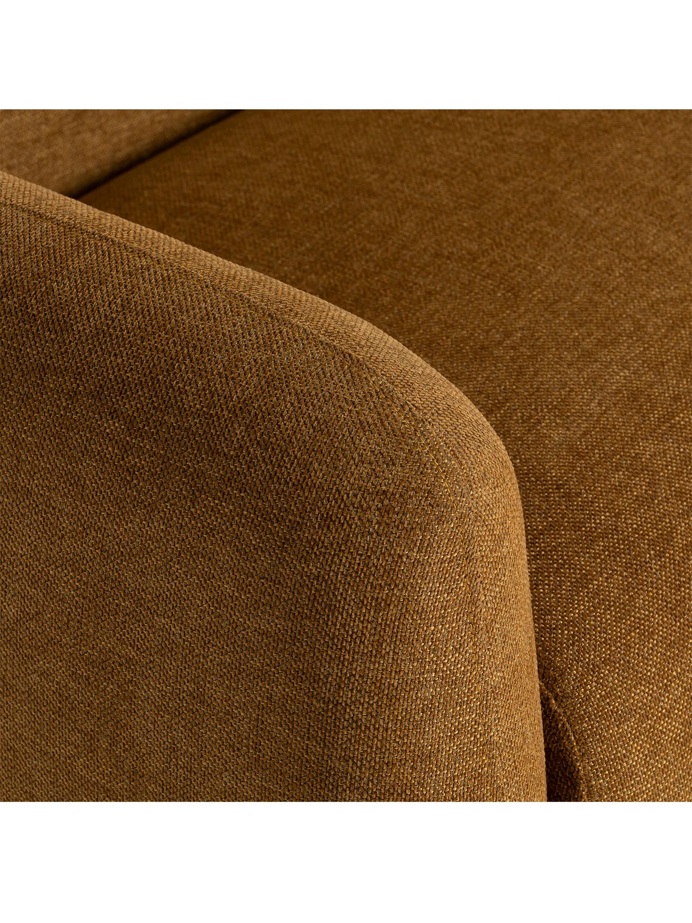 Connie Yellow Fabric 3 Seater Sofa - Image 2