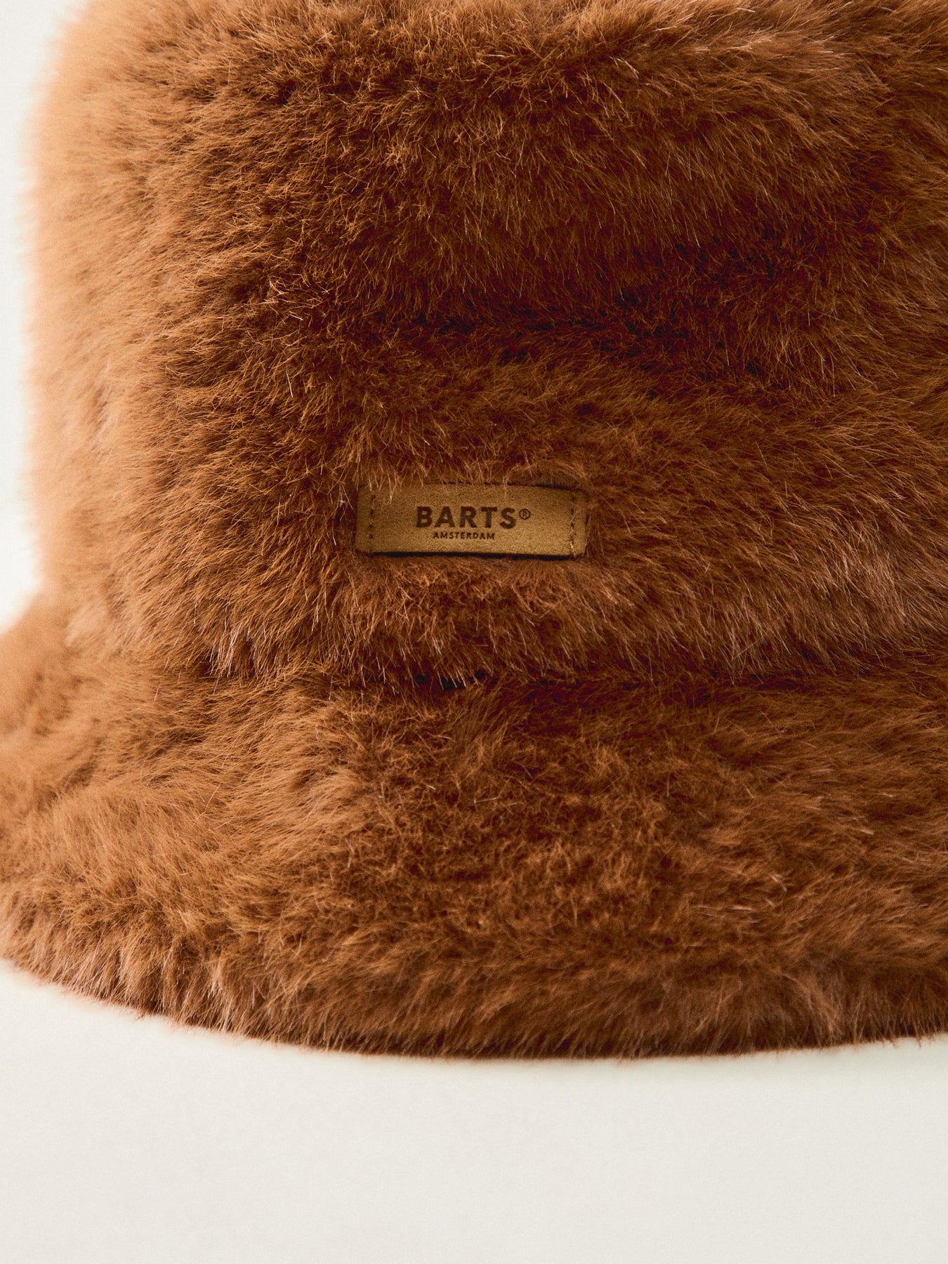 Bretia Faux Fur Bucket Hat Brown - Image 3