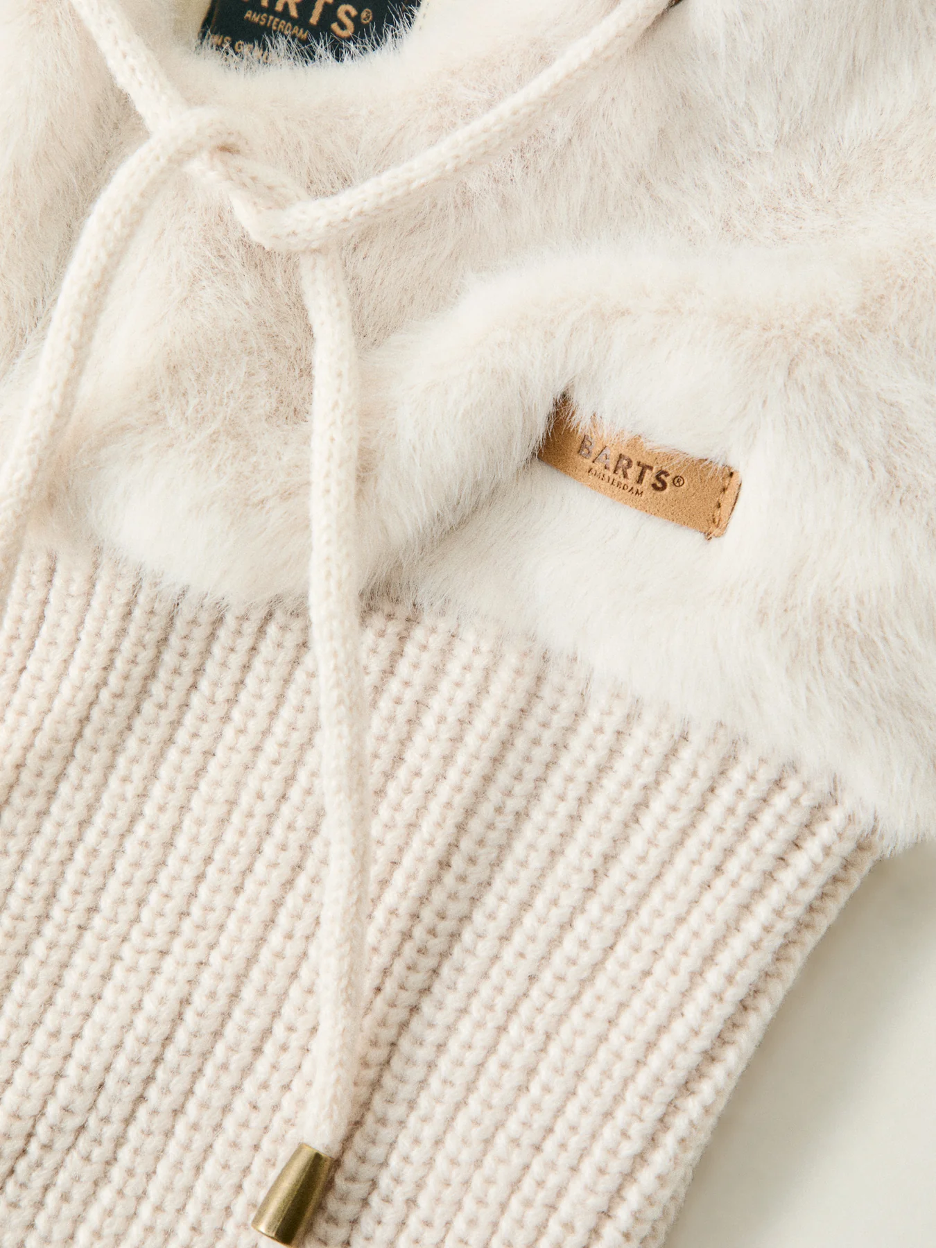 Eliess Faux Fur Hood Cream - Image 3
