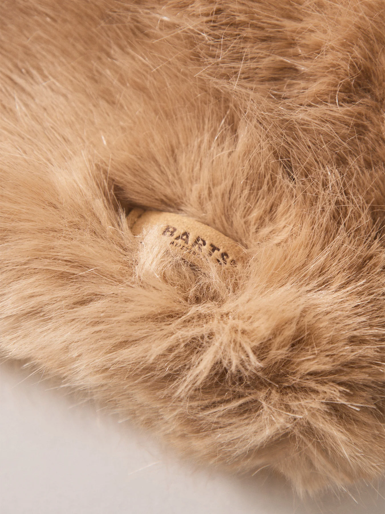 Faux Fur Headband Light Brown - Image 3