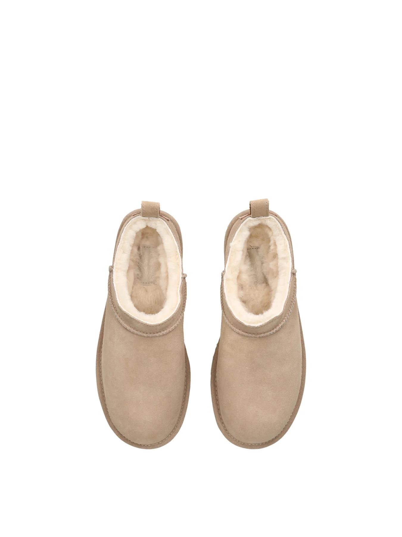 Womens Classic Micro Boots Beige - Image 2