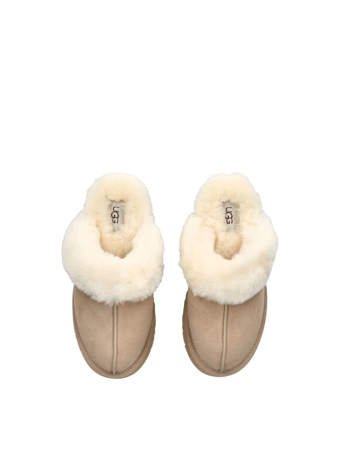 Womens Disquette Slippers Beige - Image 2