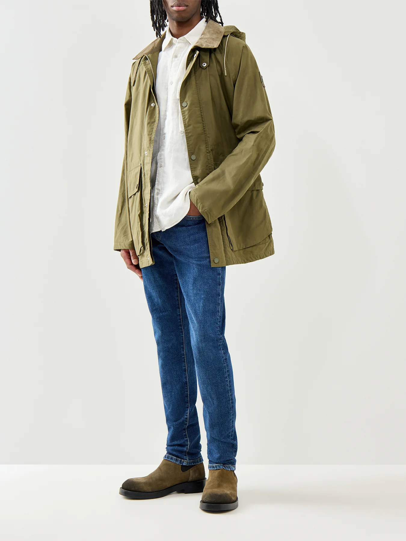 B81 Slim Fit Jeans Washed Indigo - Image 2