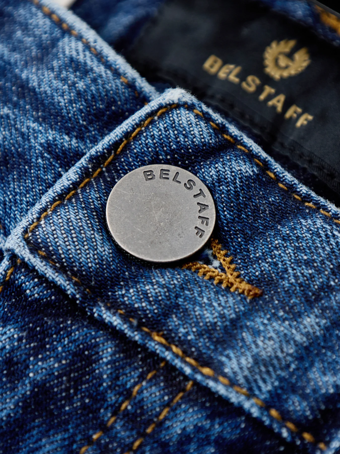 B81 Slim Fit Jeans Washed Indigo - Image 3