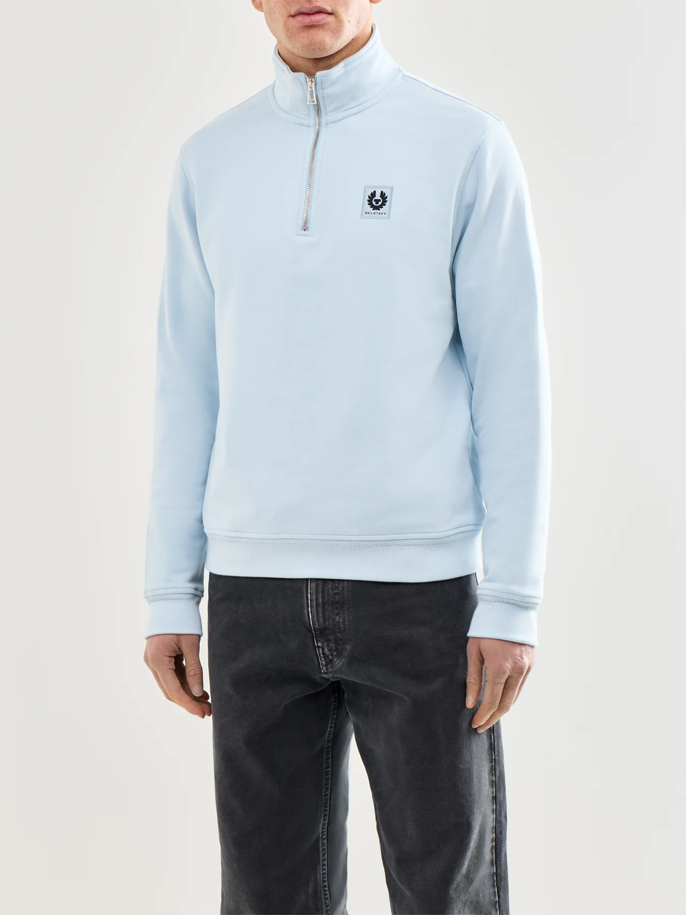 Quarter Zip Sweatshirt Blue - Image 4