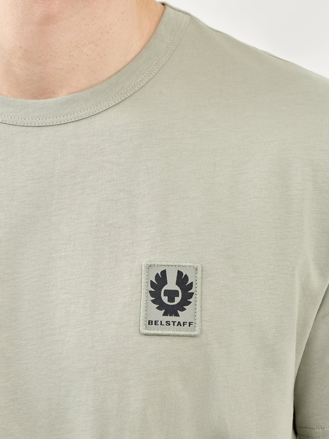 Cotton Crew Neck T-Shirt Green - Image 3