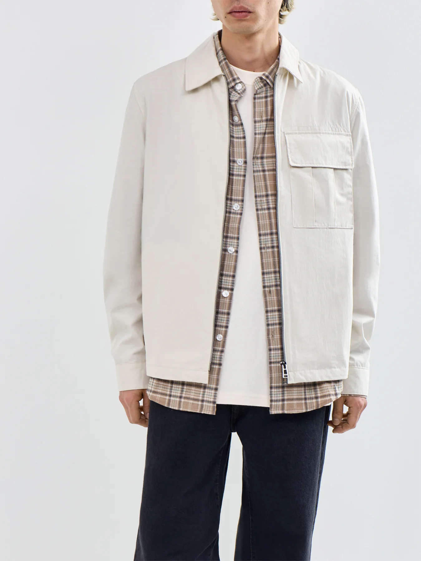 Cargo Overshirt Cream - Image 4