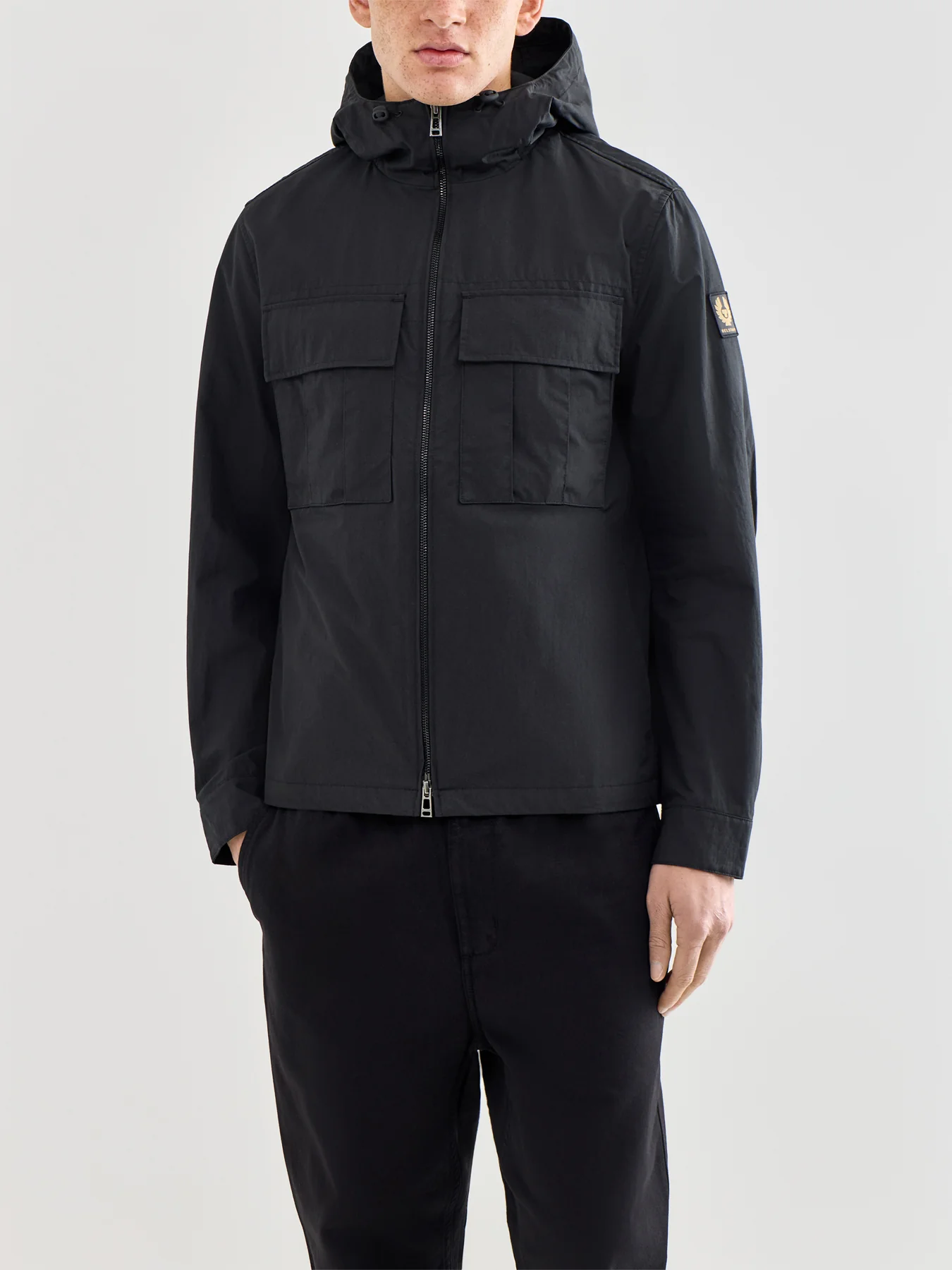Container Hooded Overshirt Black - Image 4