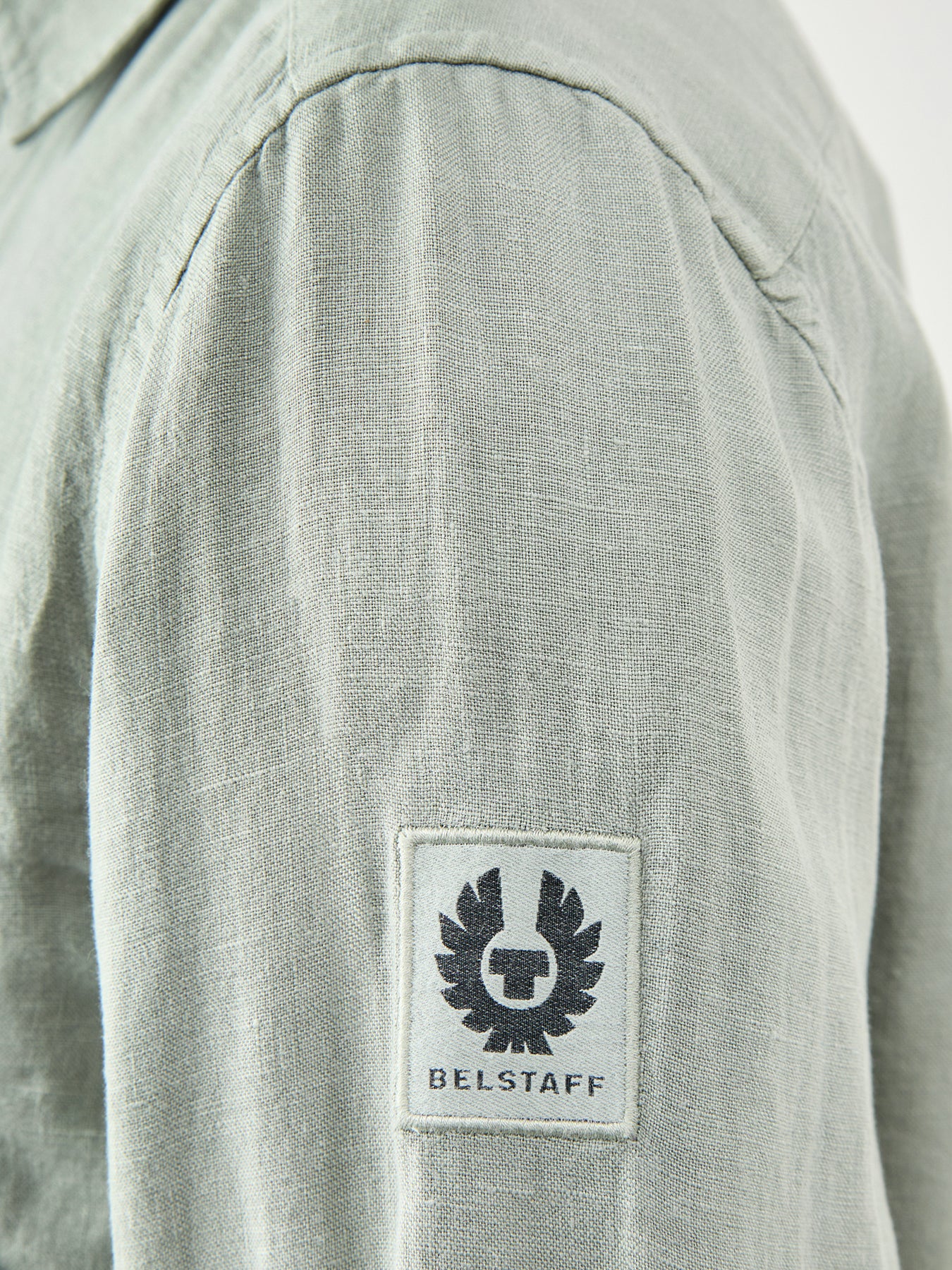Belstaff Scale Linen Shirt Lichen - Image 3