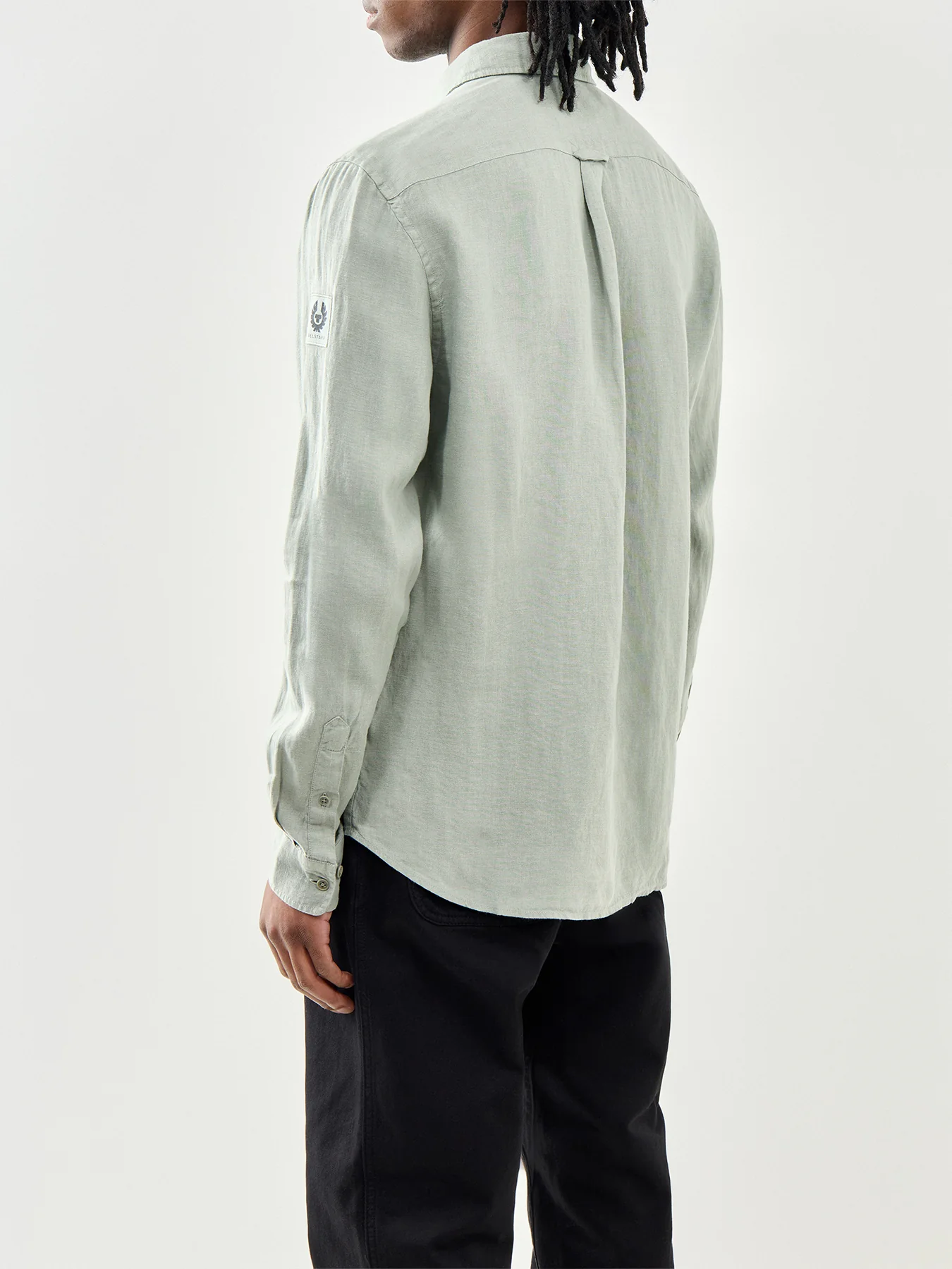 Belstaff Scale Linen Shirt Lichen - Image 5