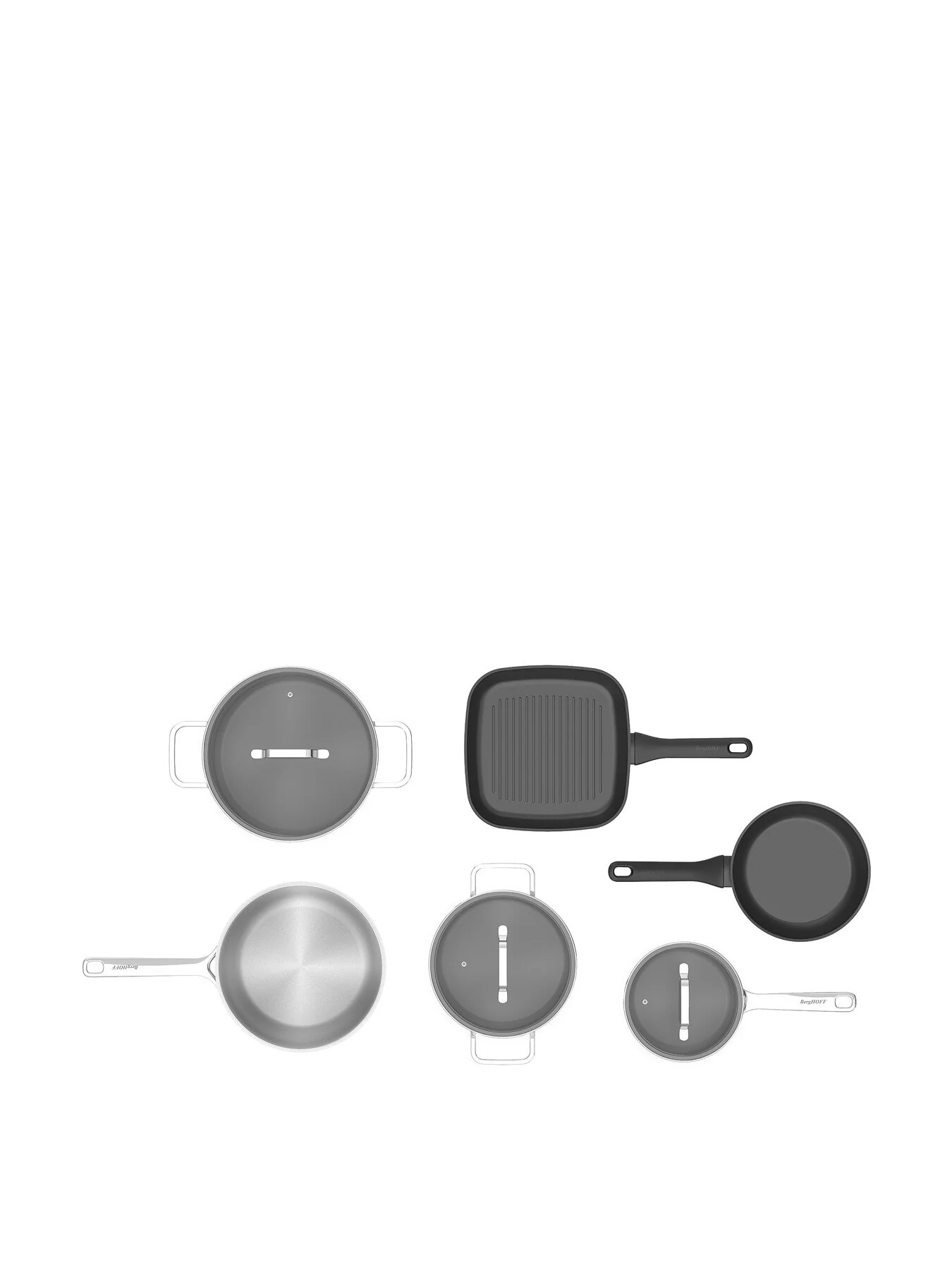 DiNA Helix 9 Piece Recycled Stainless Steel and Aluminium Cookware Set - Image 3