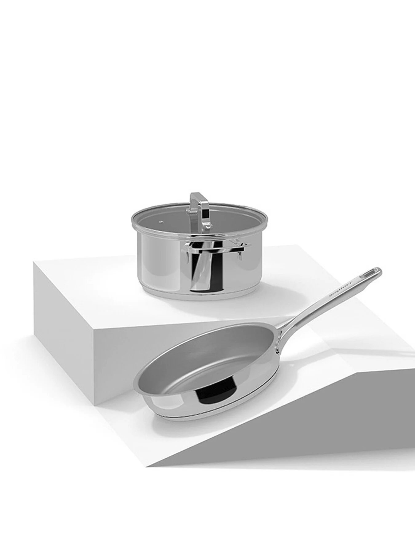 DiNA Helix Recycled Stainless Steel Saucepan 1.5L - Image 3