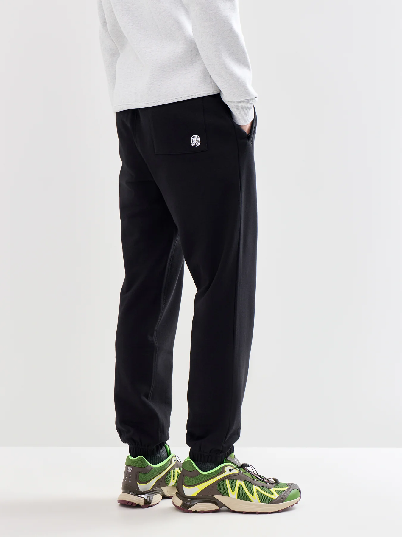 Small Arch Logo Cotton Jogger Bottoms Black - Image 5