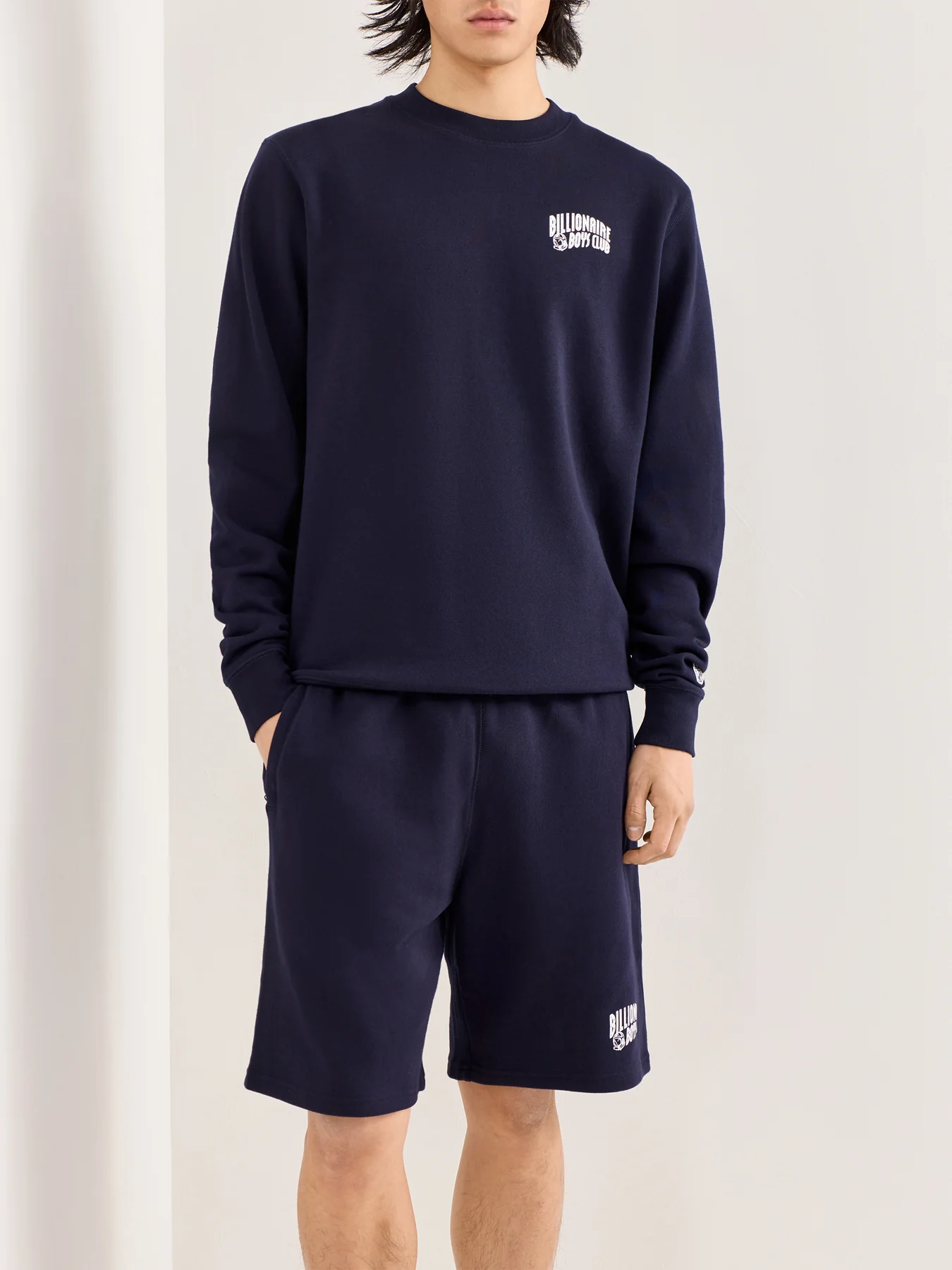 Small Arch Logo Crewneck Navy - Image 4