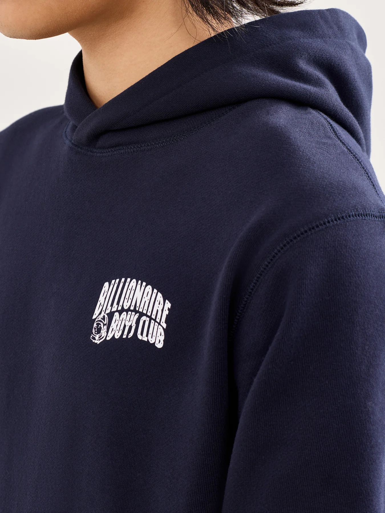 Small Arch Logo Popover Hood Navy - Image 3