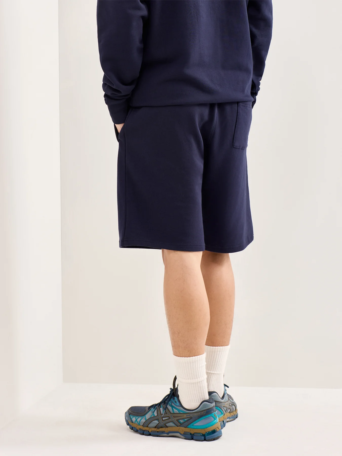 Small Arch Logo Shorts Navy - Image 5