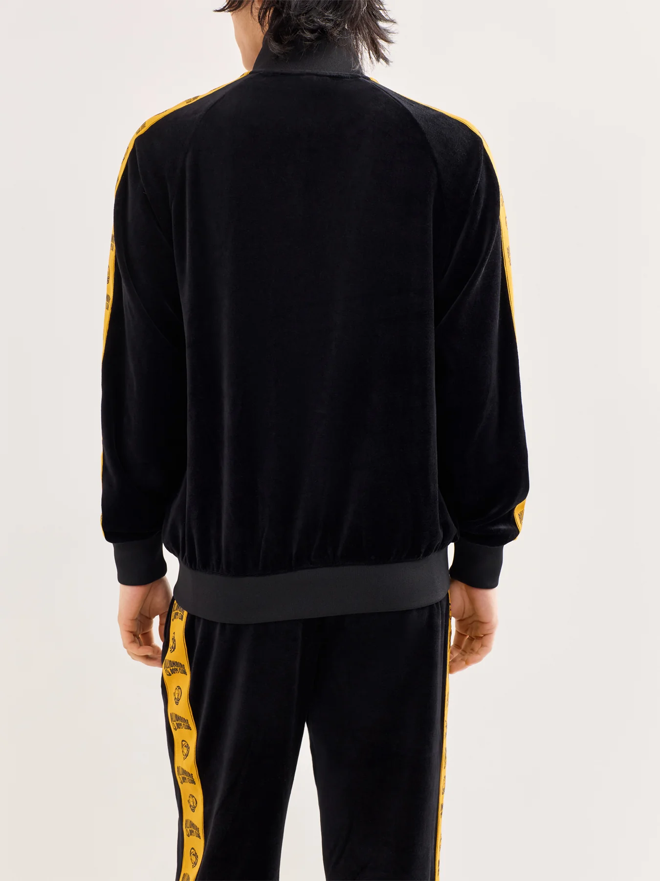Small Arch Logo Velour Track Top Black - Image 5