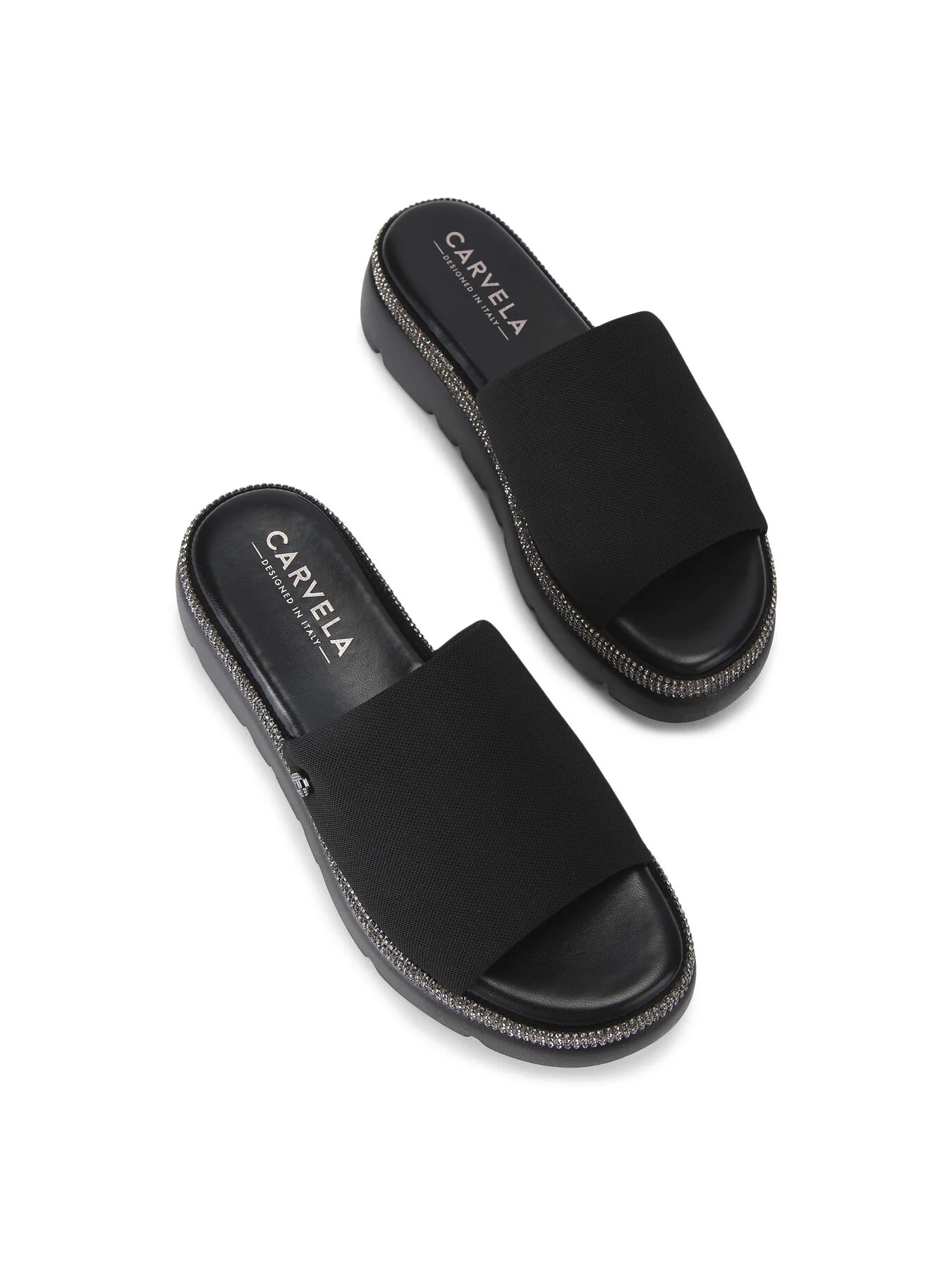 Dazzle Platform Sandals Black - Image 2