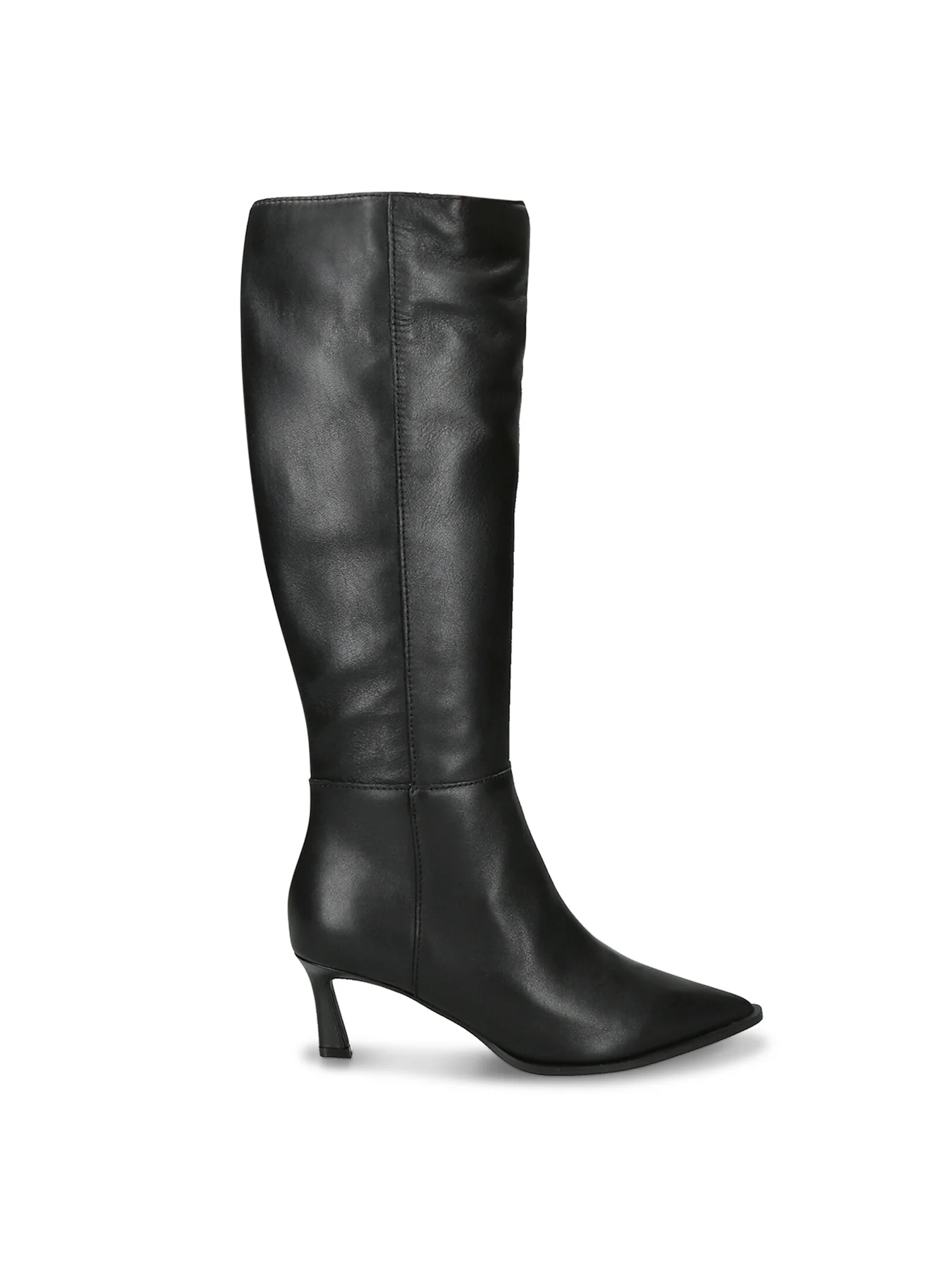Lucid Knee High Heeled Boots Black - Image 3