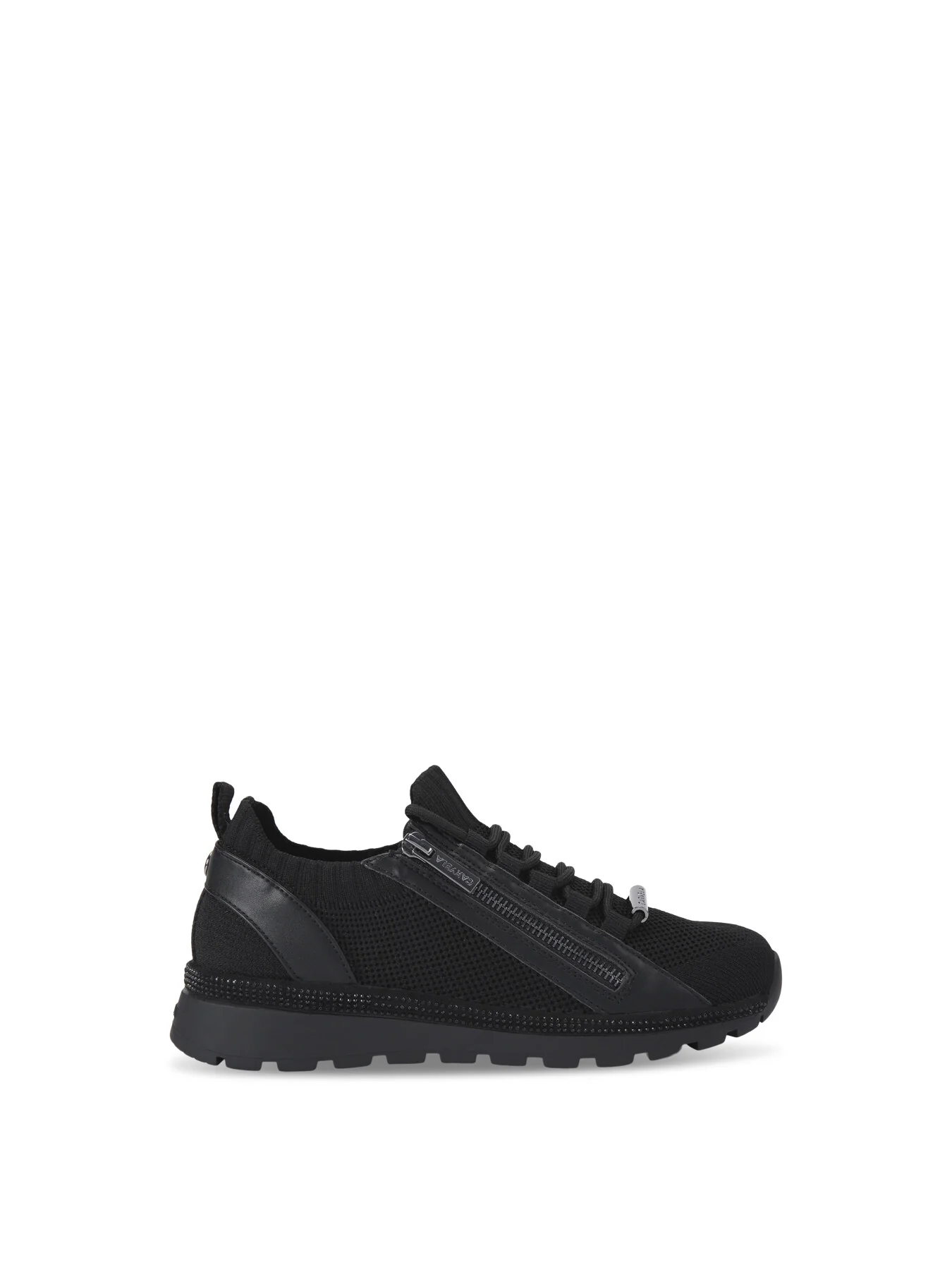 Pace Zip Knit Trainers Black